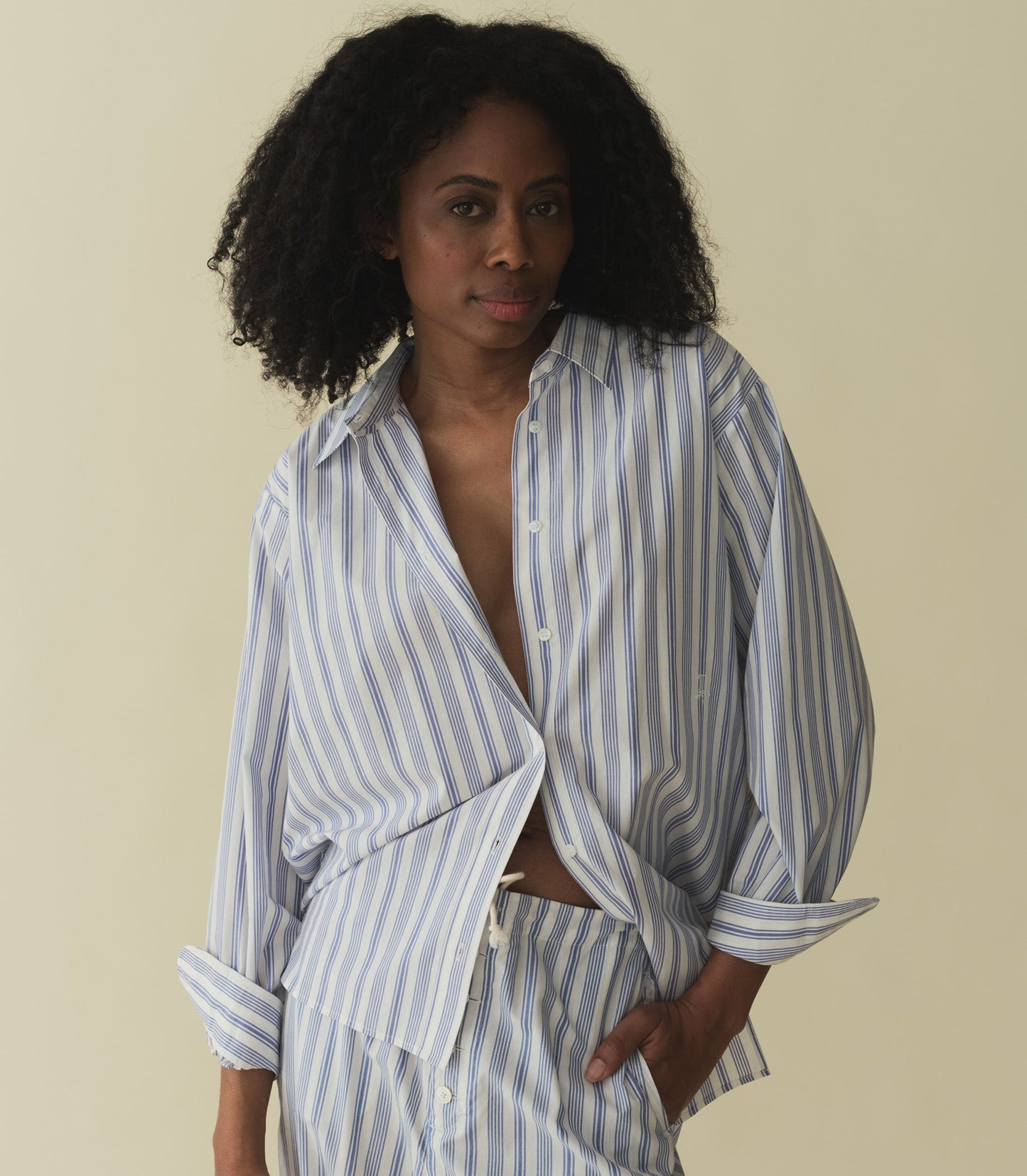 HMD -- MORGAN PANT -- INDIGO SORRENTO STRIPE