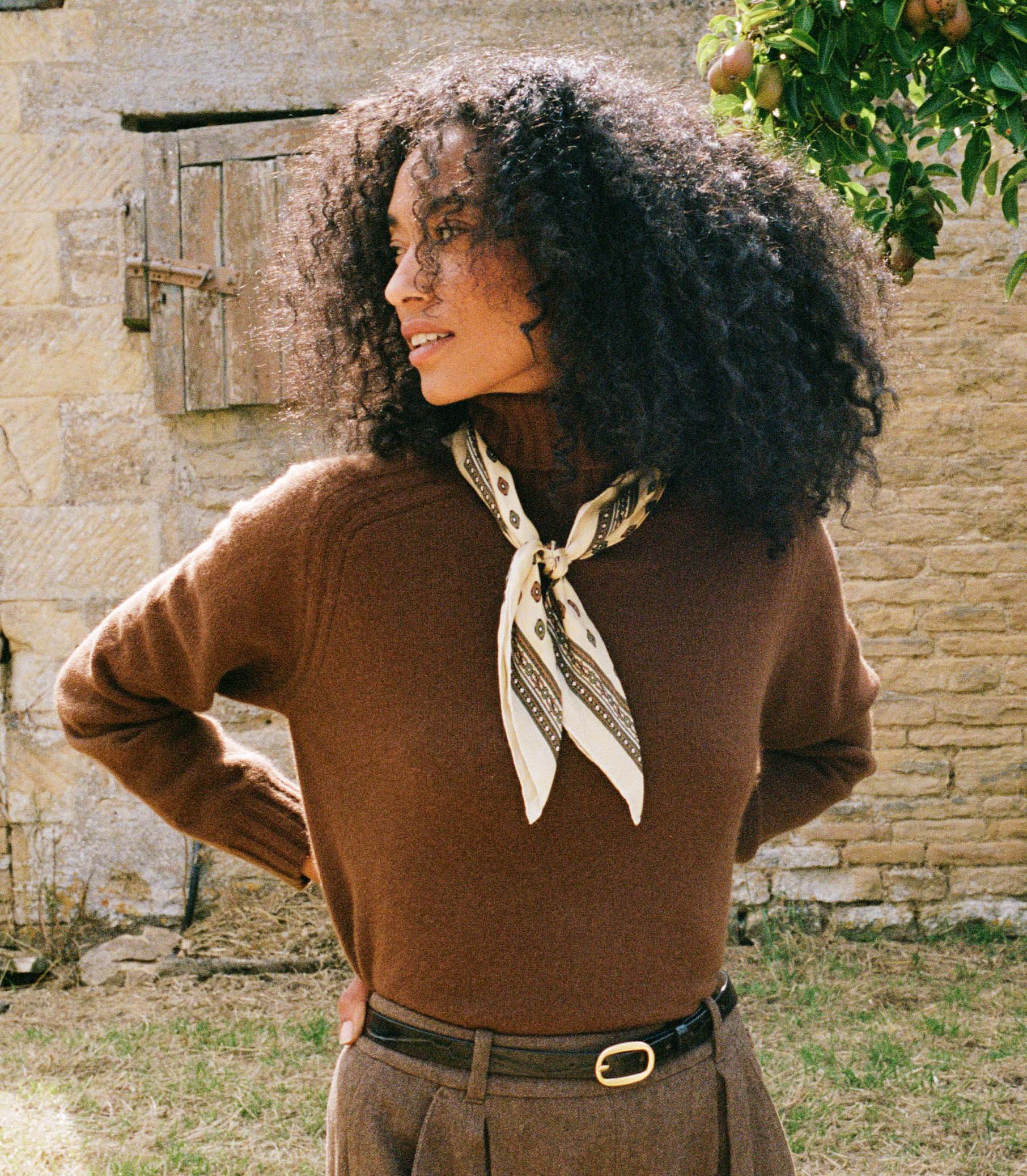 HMD -- HAYWORTH CASHMERE TURTLENECK -- CORDOVAN