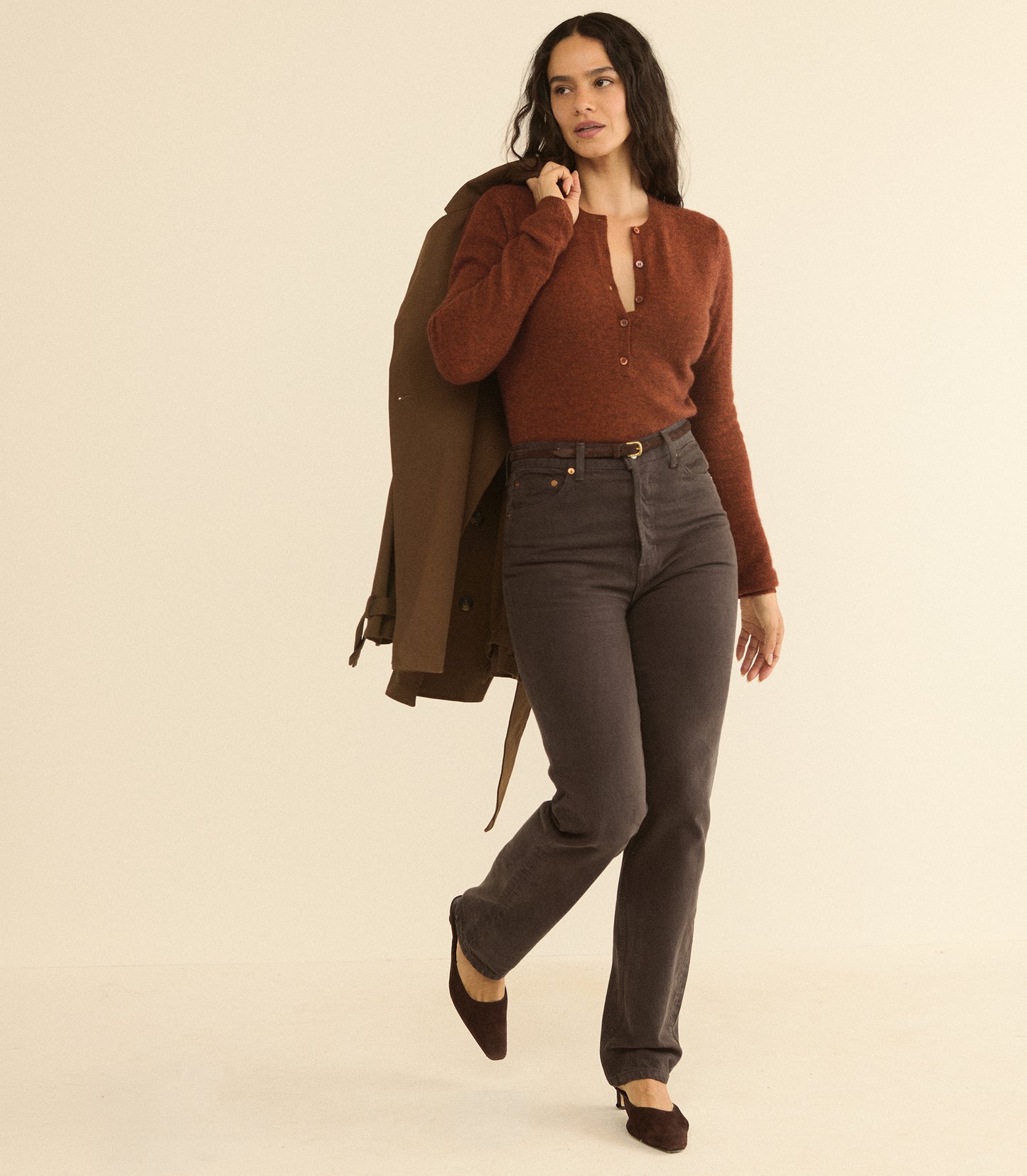 HEATH CASHMERE HENLEY -- EMBER