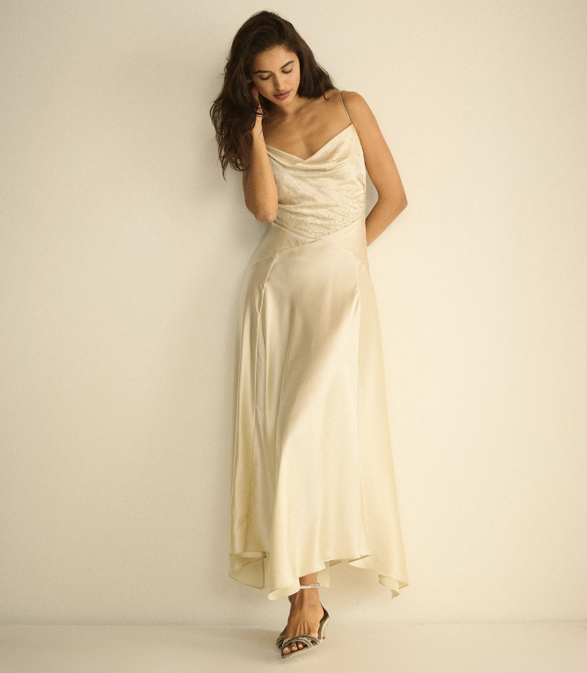 HEDY DRESS -- EGRET view 5
