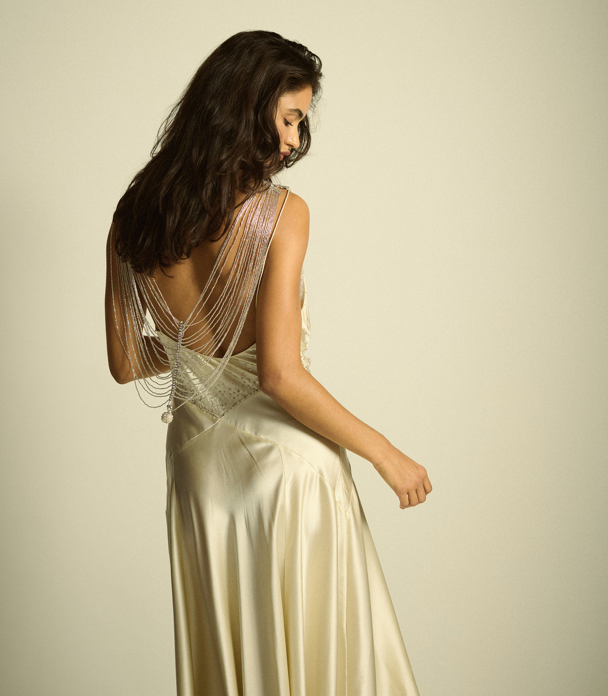 HEDY DRESS -- EGRET view 8
