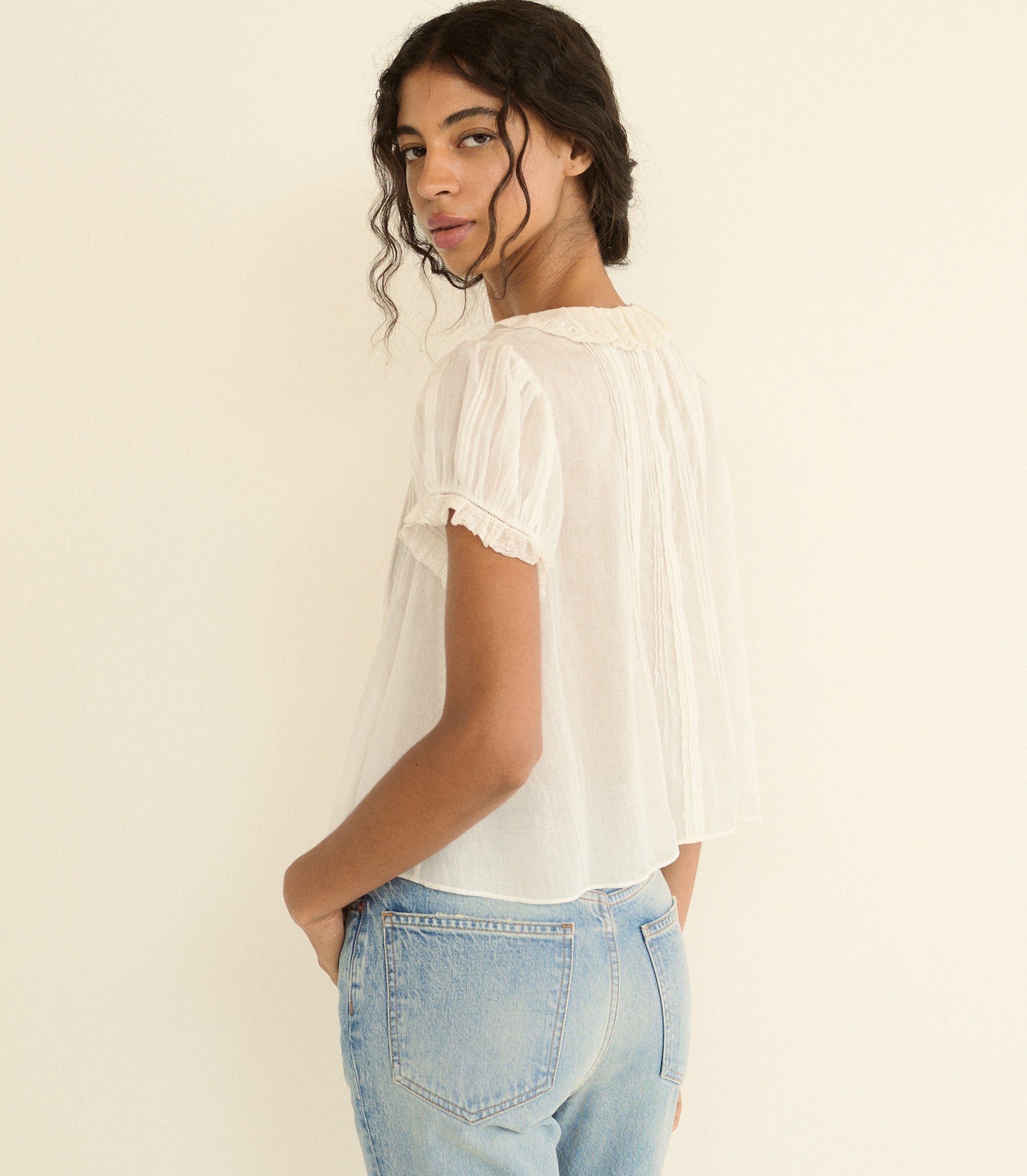 Helena Top - Salt | DÔEN