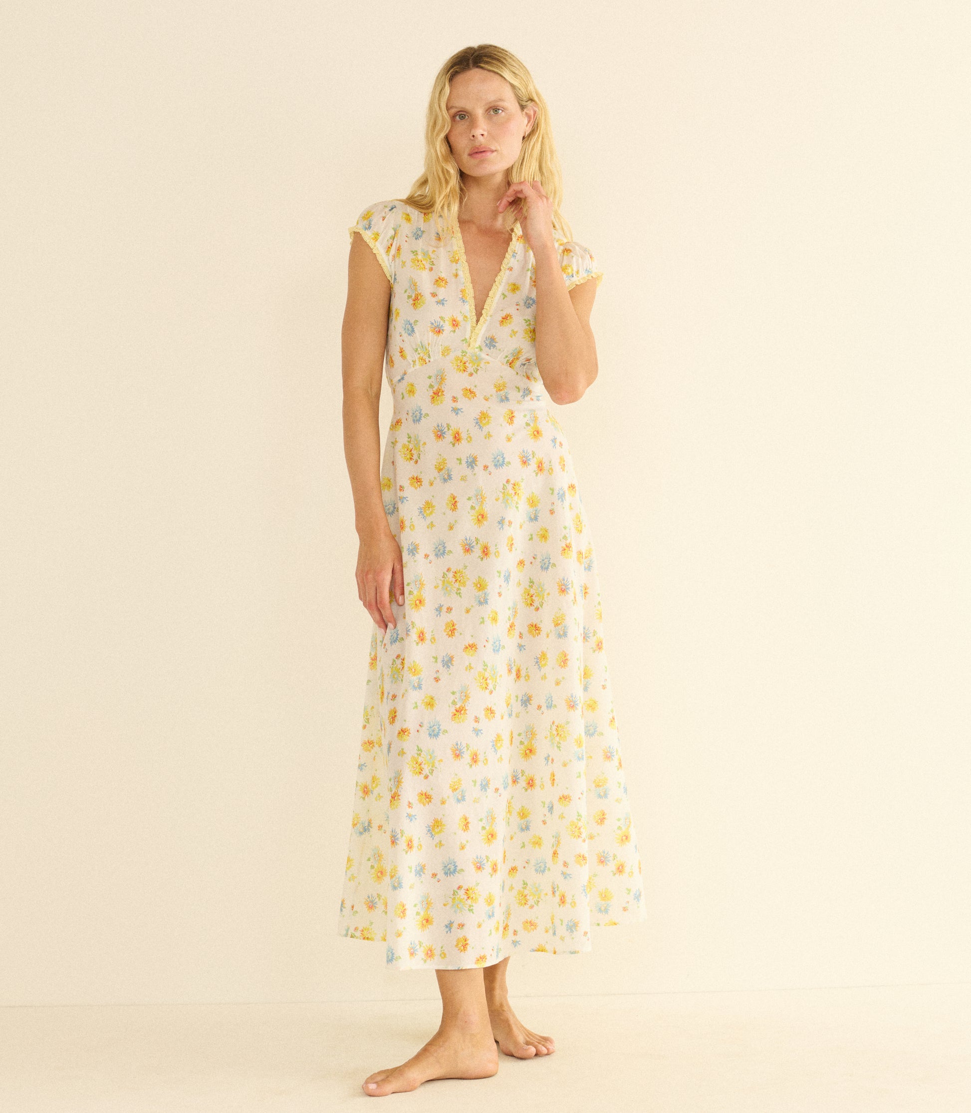HELIA DRESS -- DAHLIA FLORAL view 2
