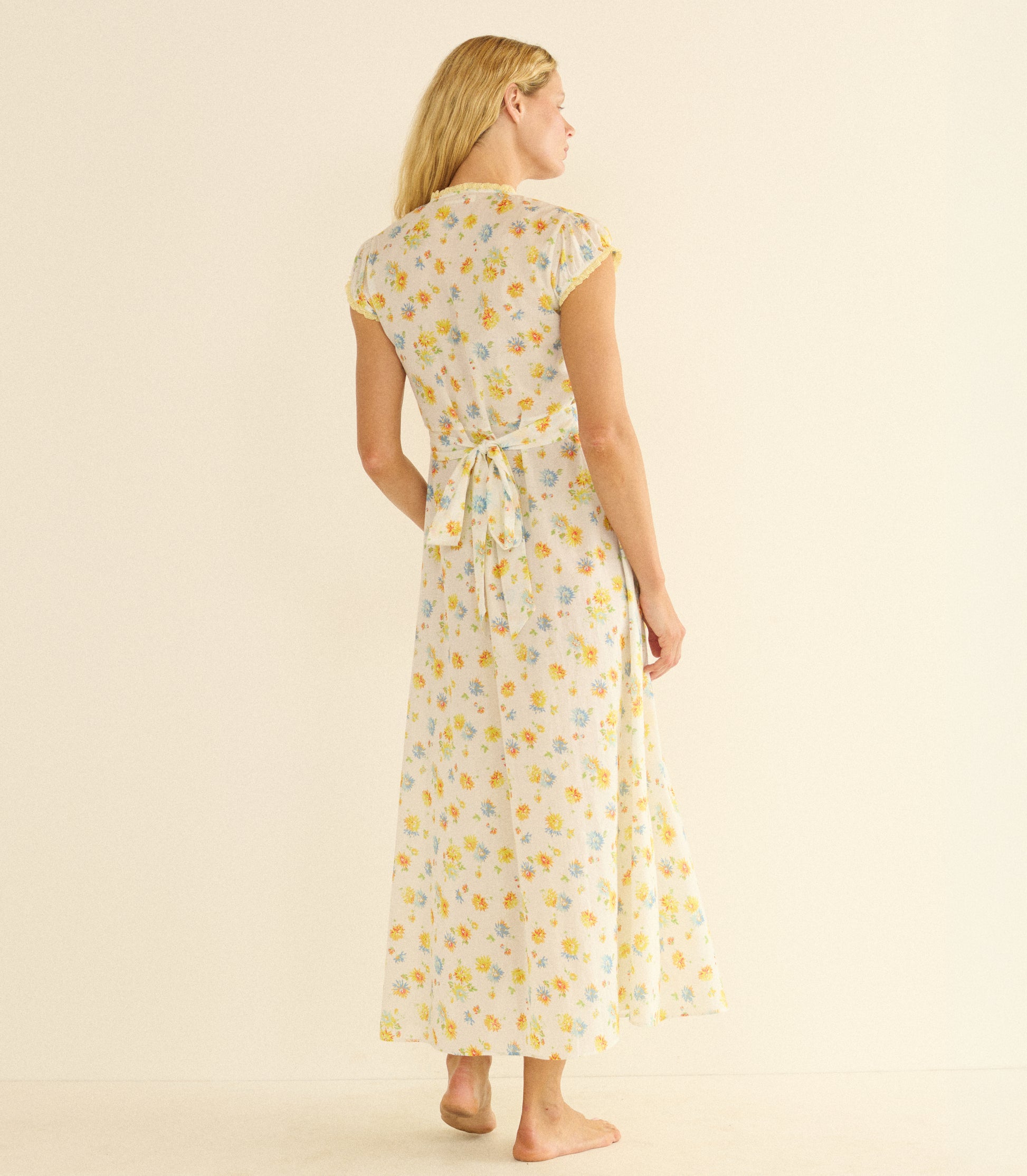 DÔEN Women's Helia Floral Midi-Dress - Dahlia Floral