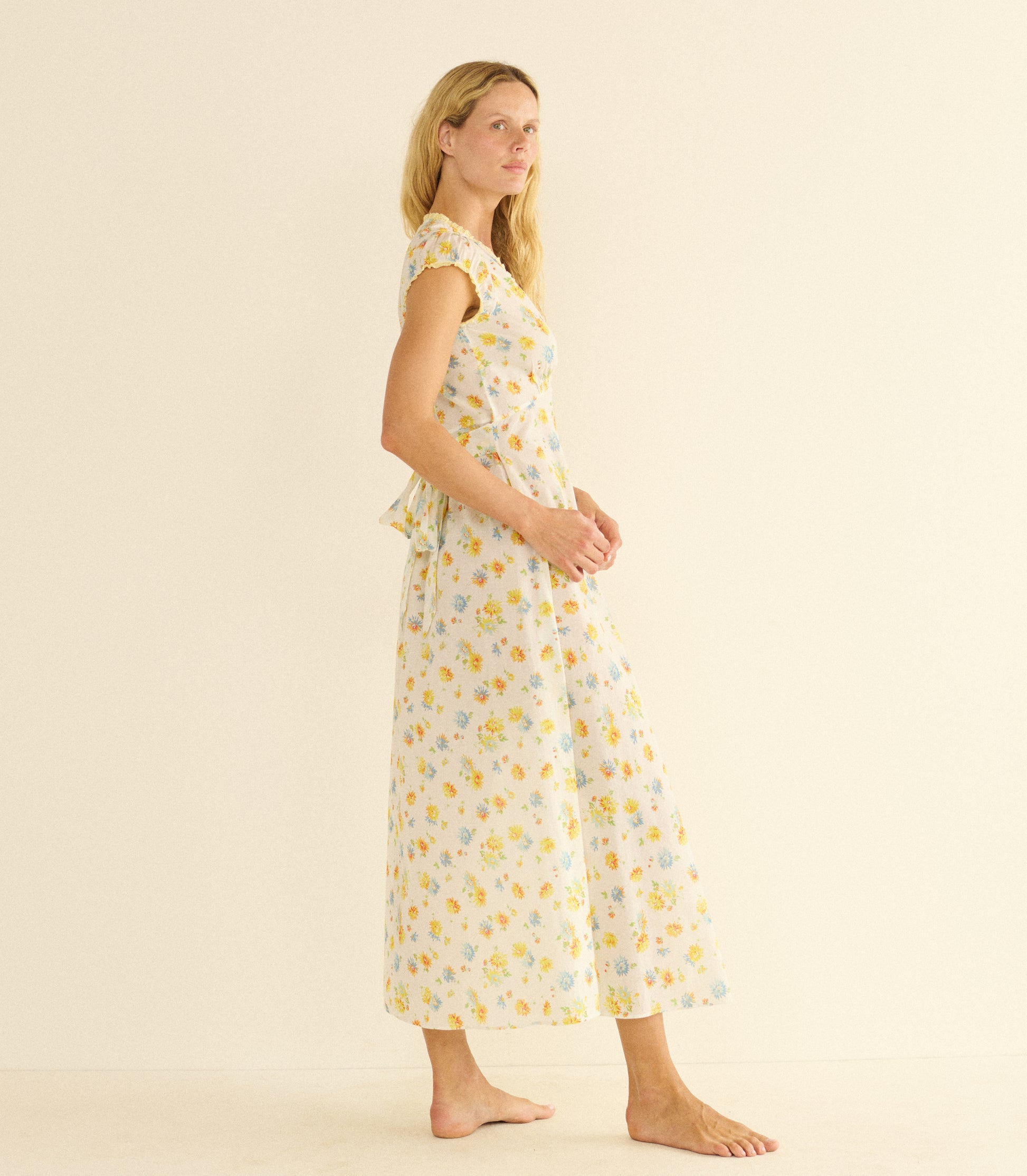 HELIA DRESS -- DAHLIA FLORAL view 3
