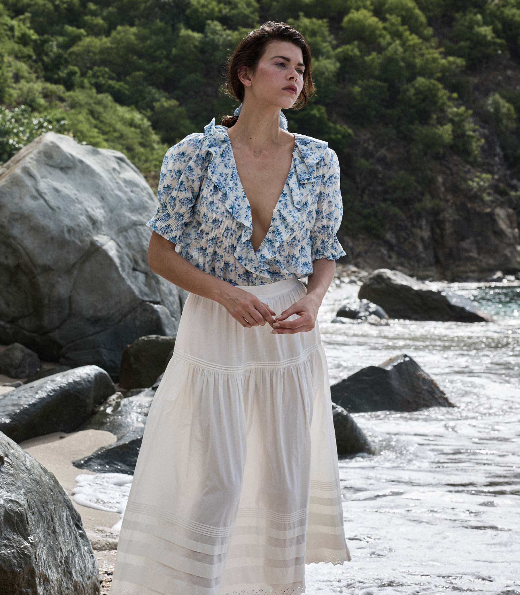 HMD -- HENRI TOP -- BLEU ROSIER FLORAL view 3

