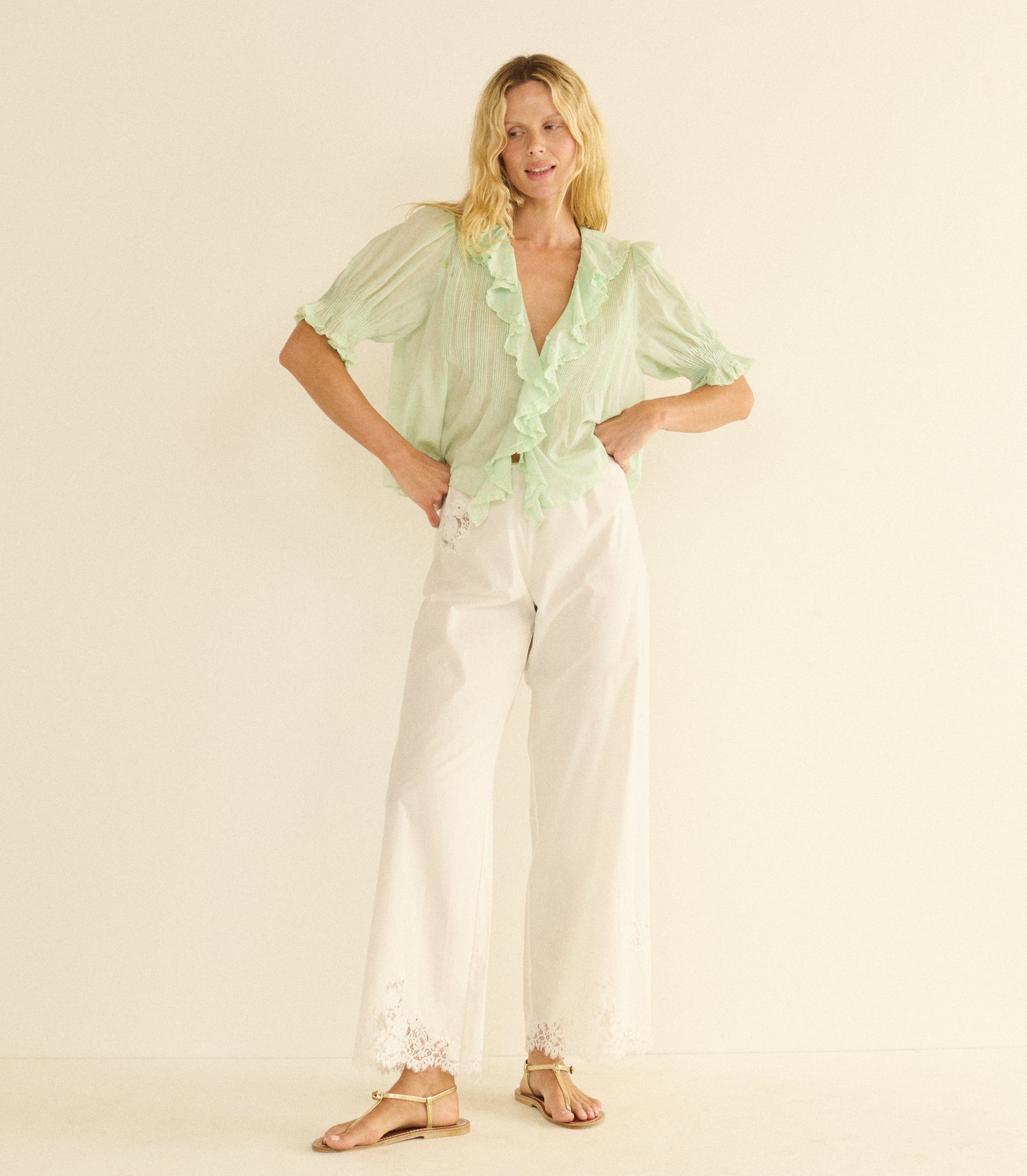 HENRI TOP -- SEAFOAM view 9
