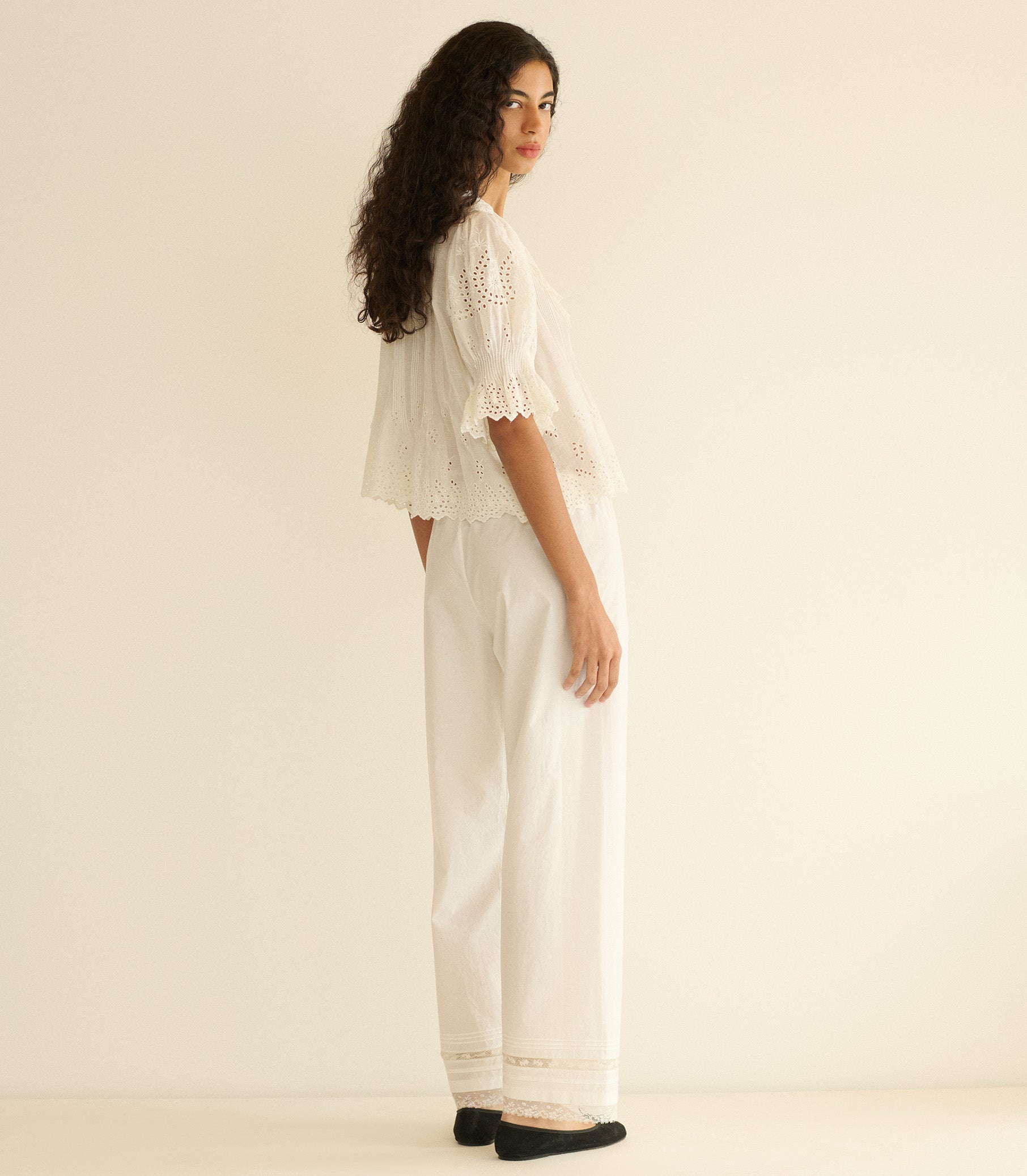 HENRI TOP -- SALT EYELET view 5
