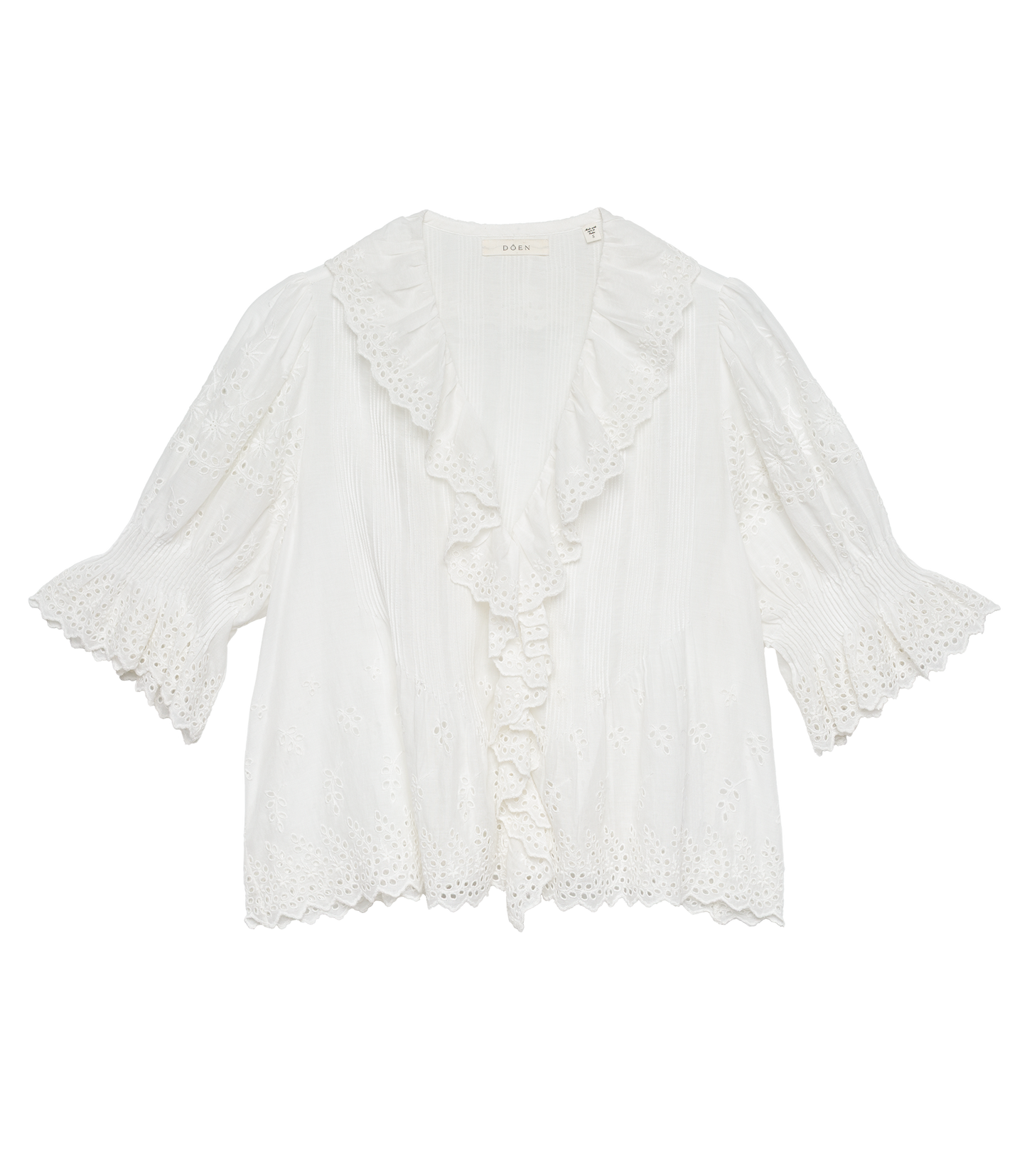 HENRI TOP -- SALT EYELET