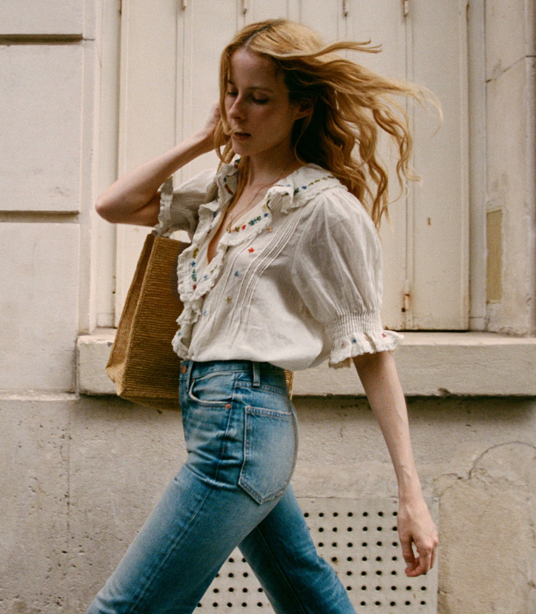 HETTIE TOP -- SEA SALT view 2