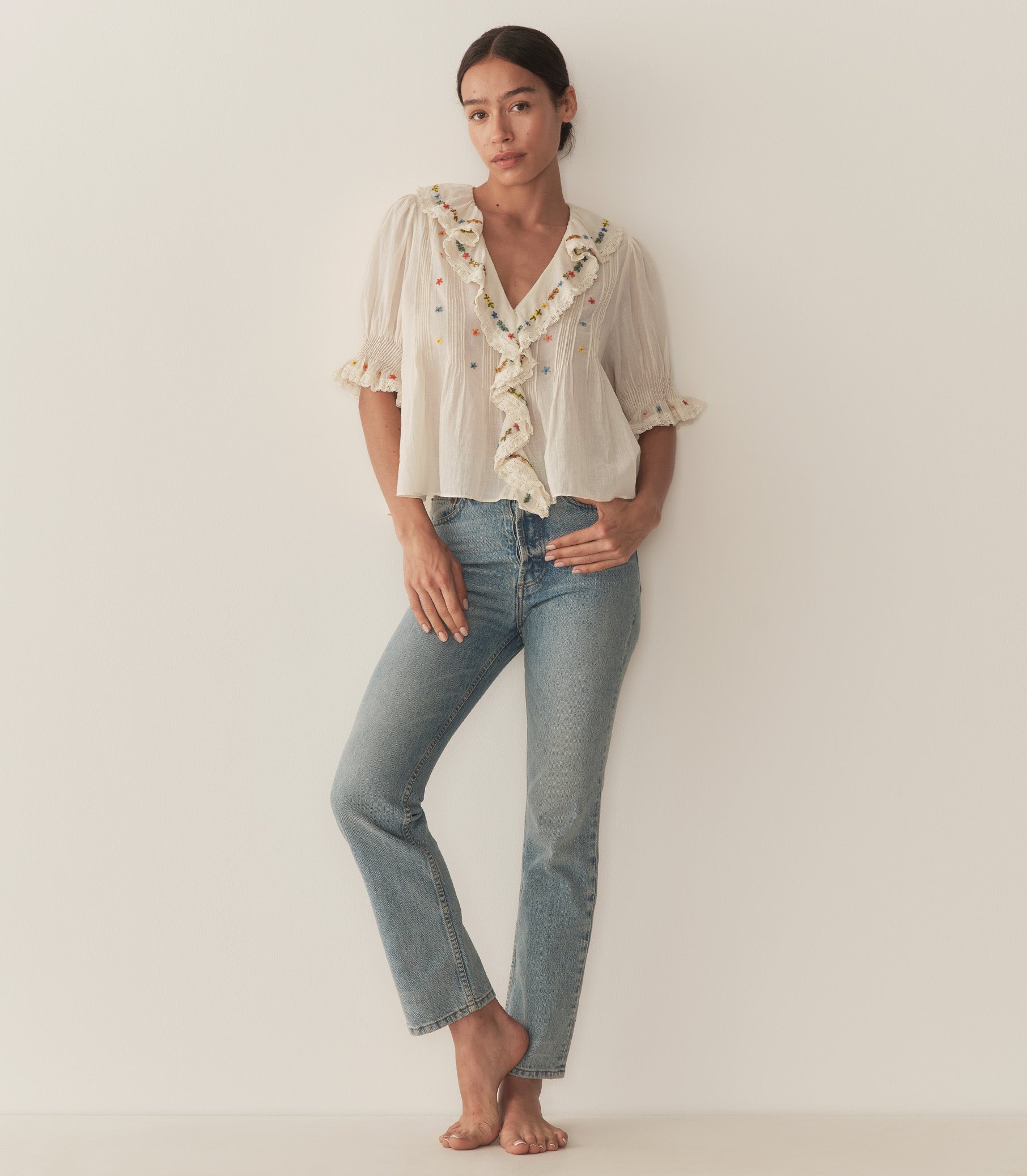 HETTIE TOP -- SEA SALT view 11