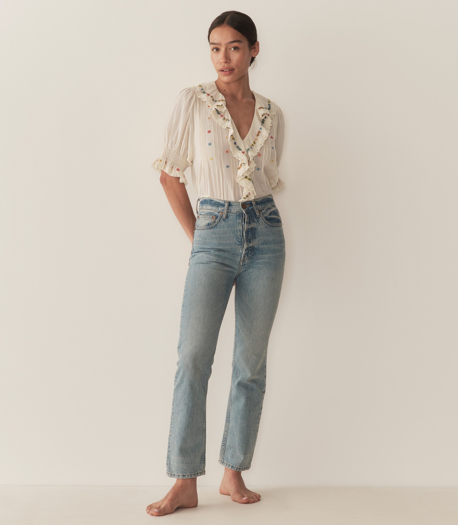HETTIE TOP -- SEA SALT view 9