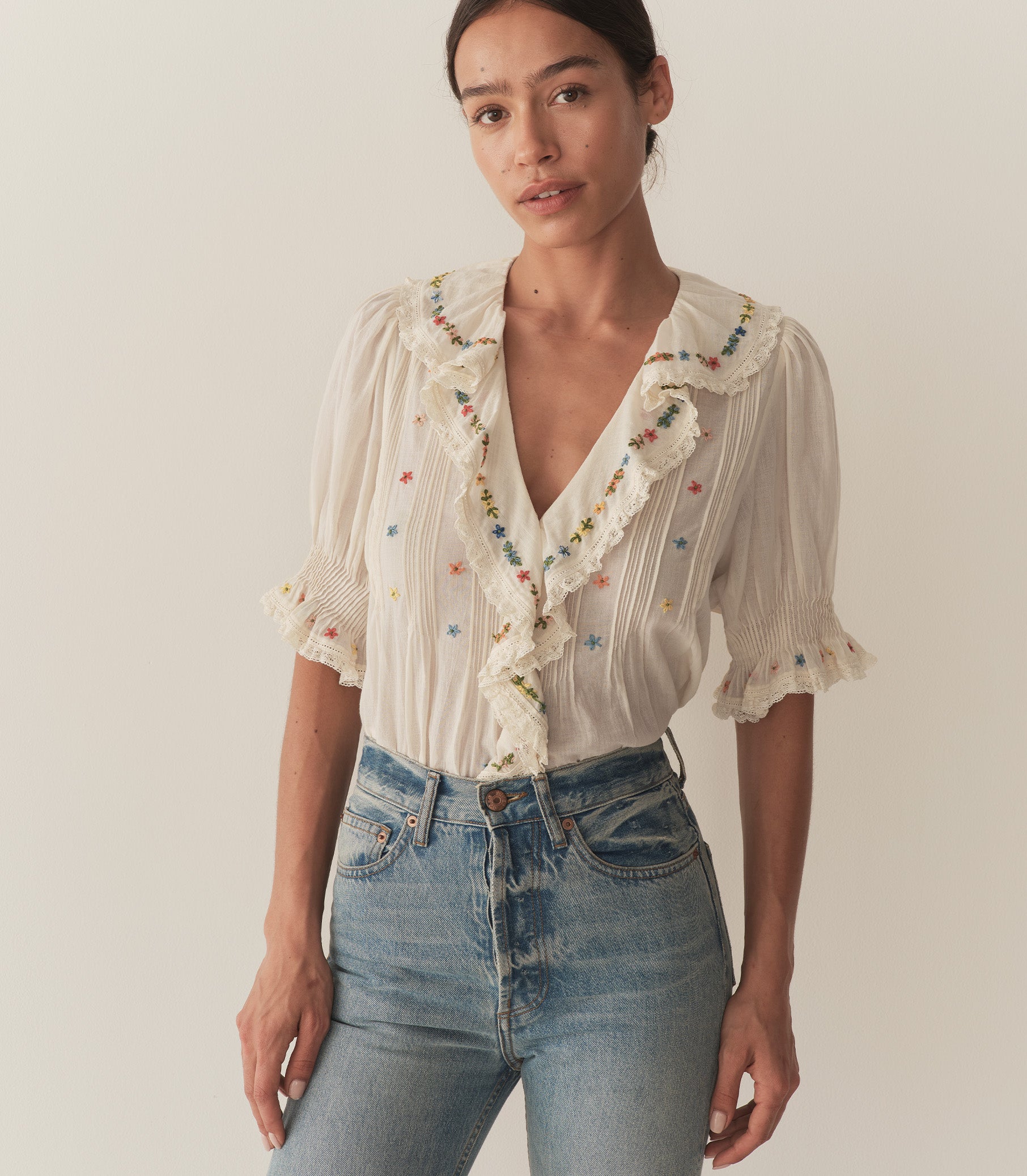 HETTIE TOP -- SEA SALT view 8