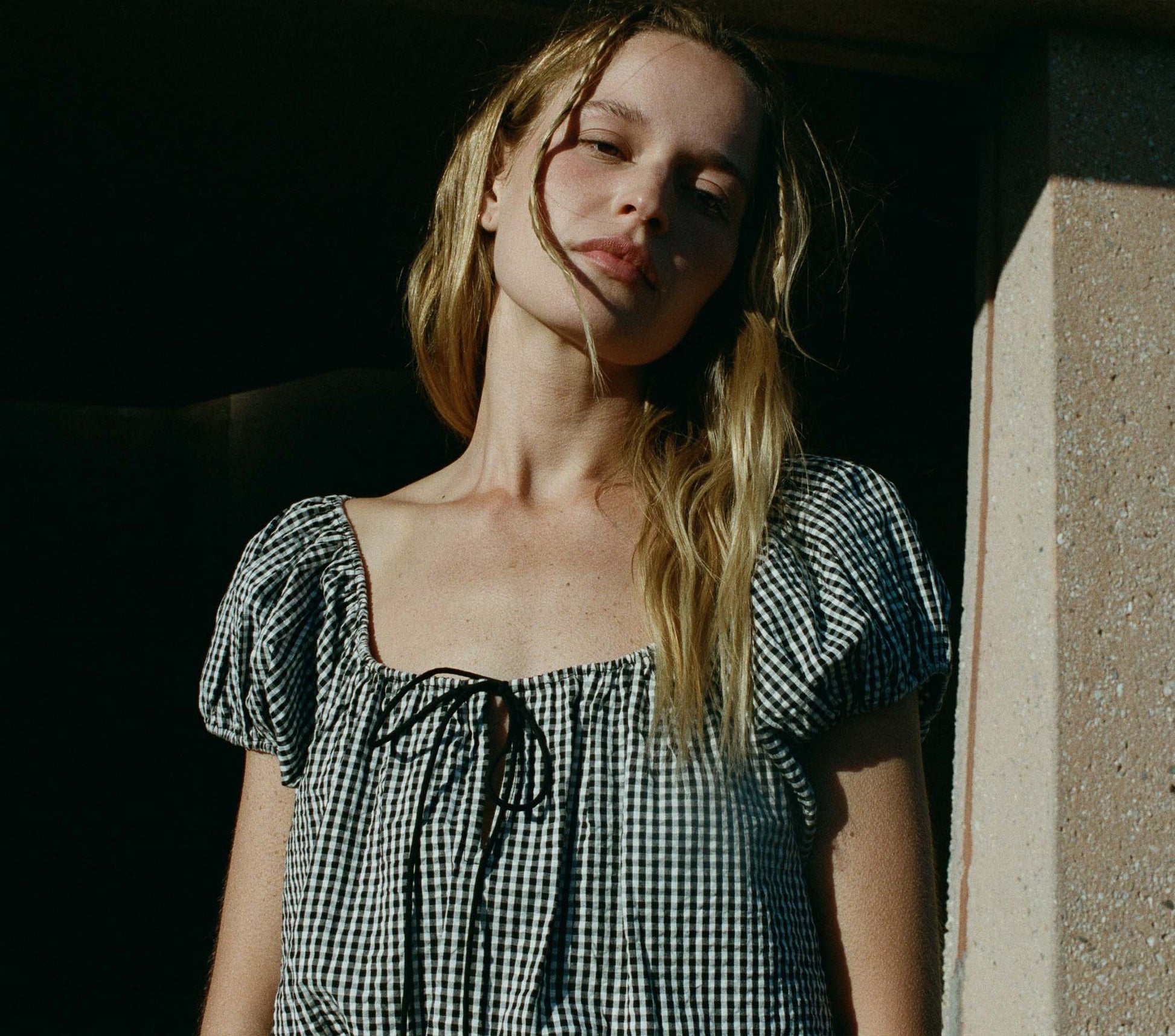 HMD -- HILARY TOP -- LA MADDALENA GINGHAM view 1
