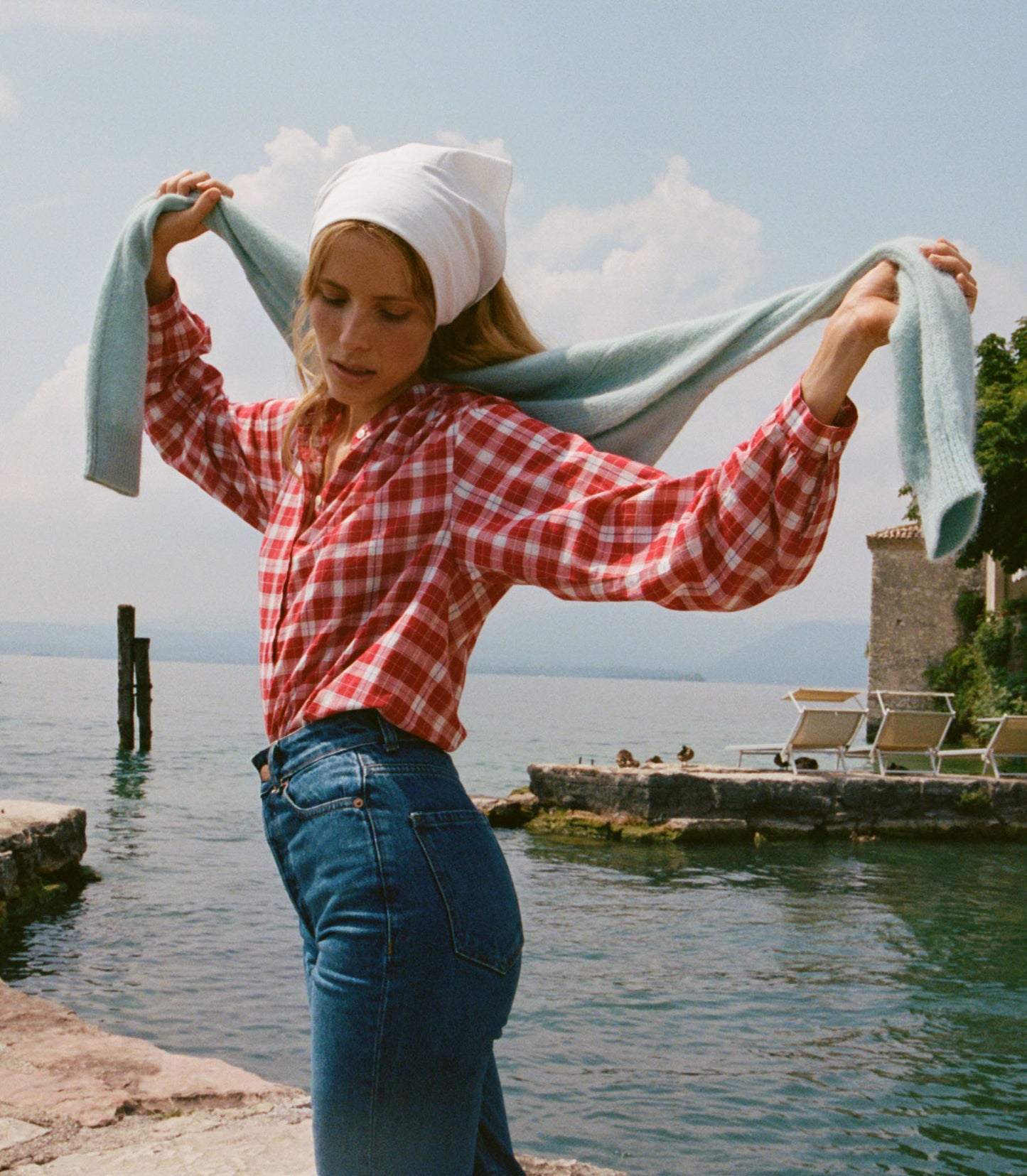 HOLDE TOP -- ALSACE PLAID
