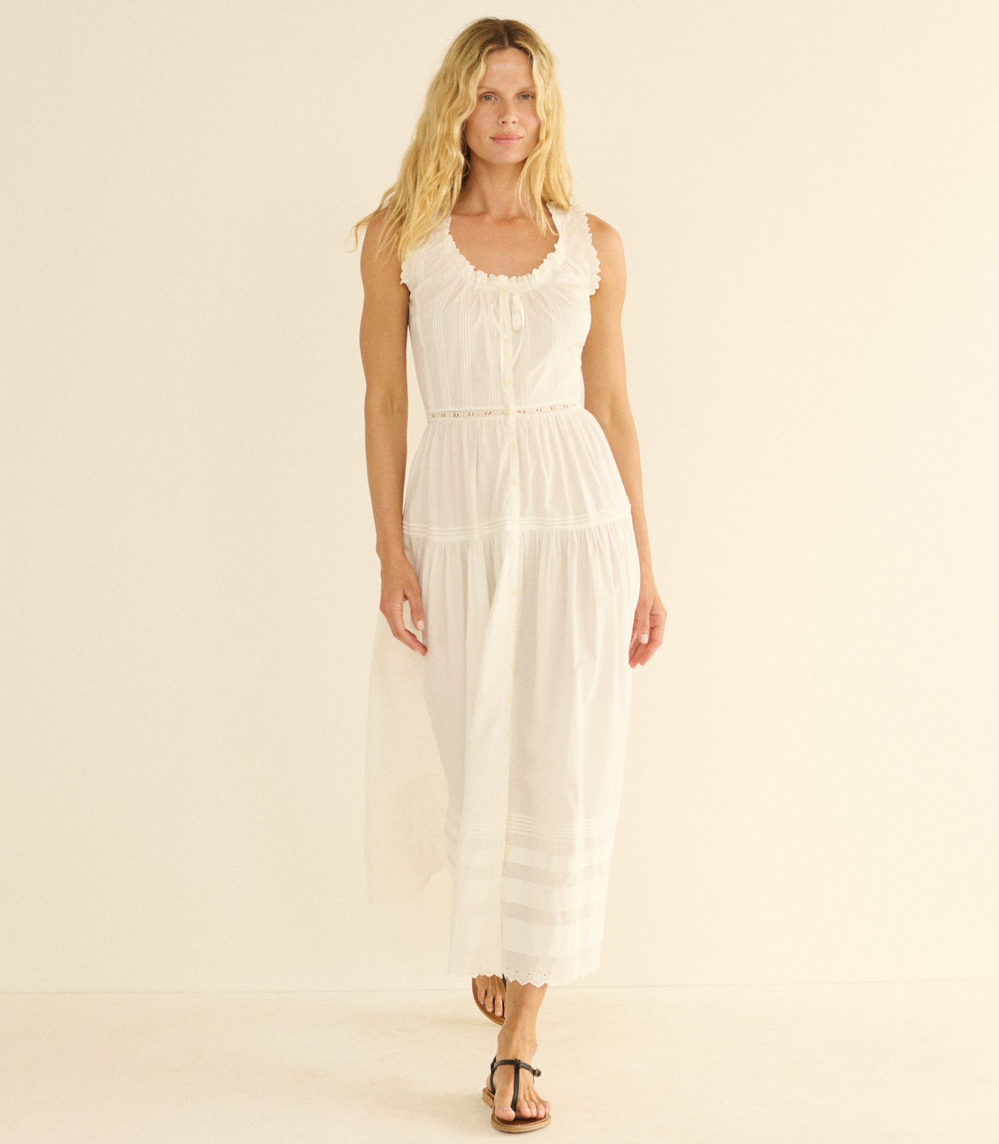 HORTENSE DRESS -- SALT view 3
