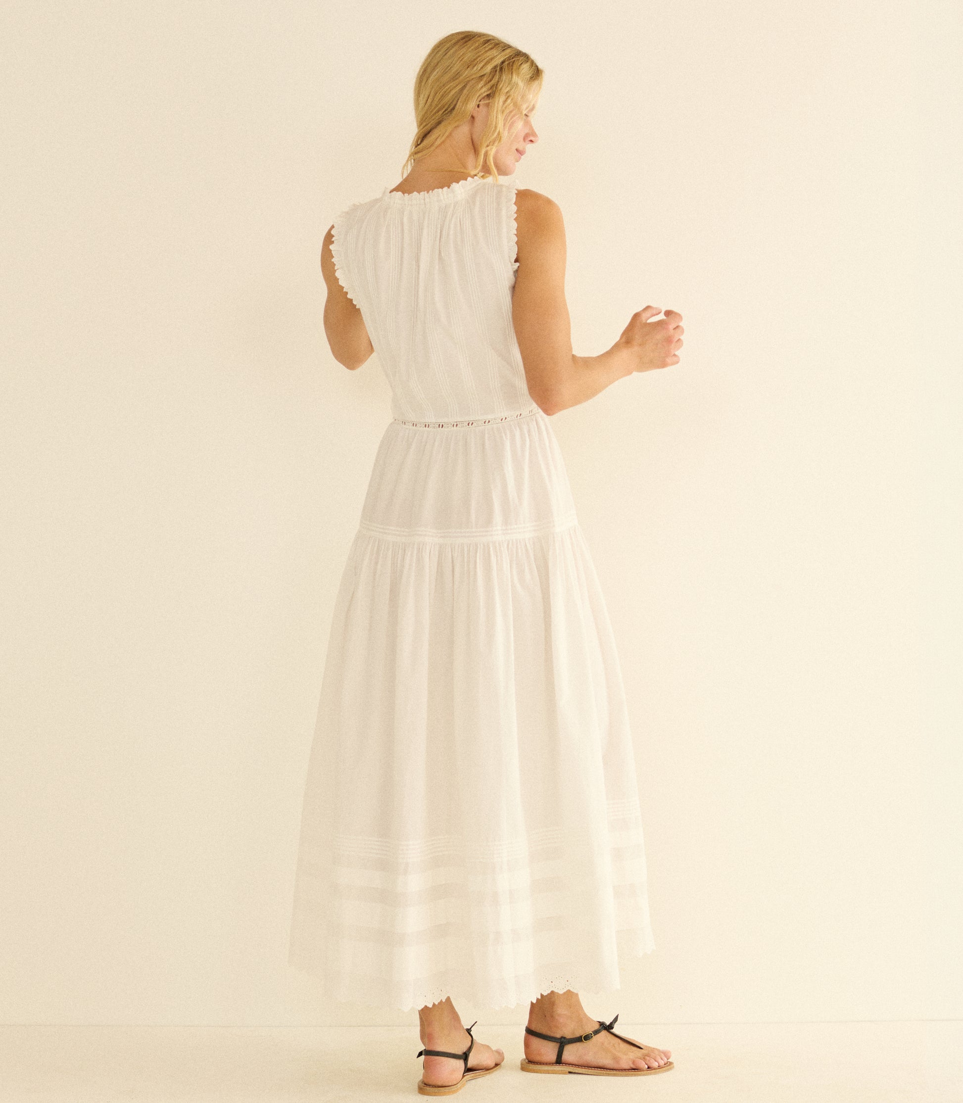 HORTENSE DRESS -- SALT view 5
