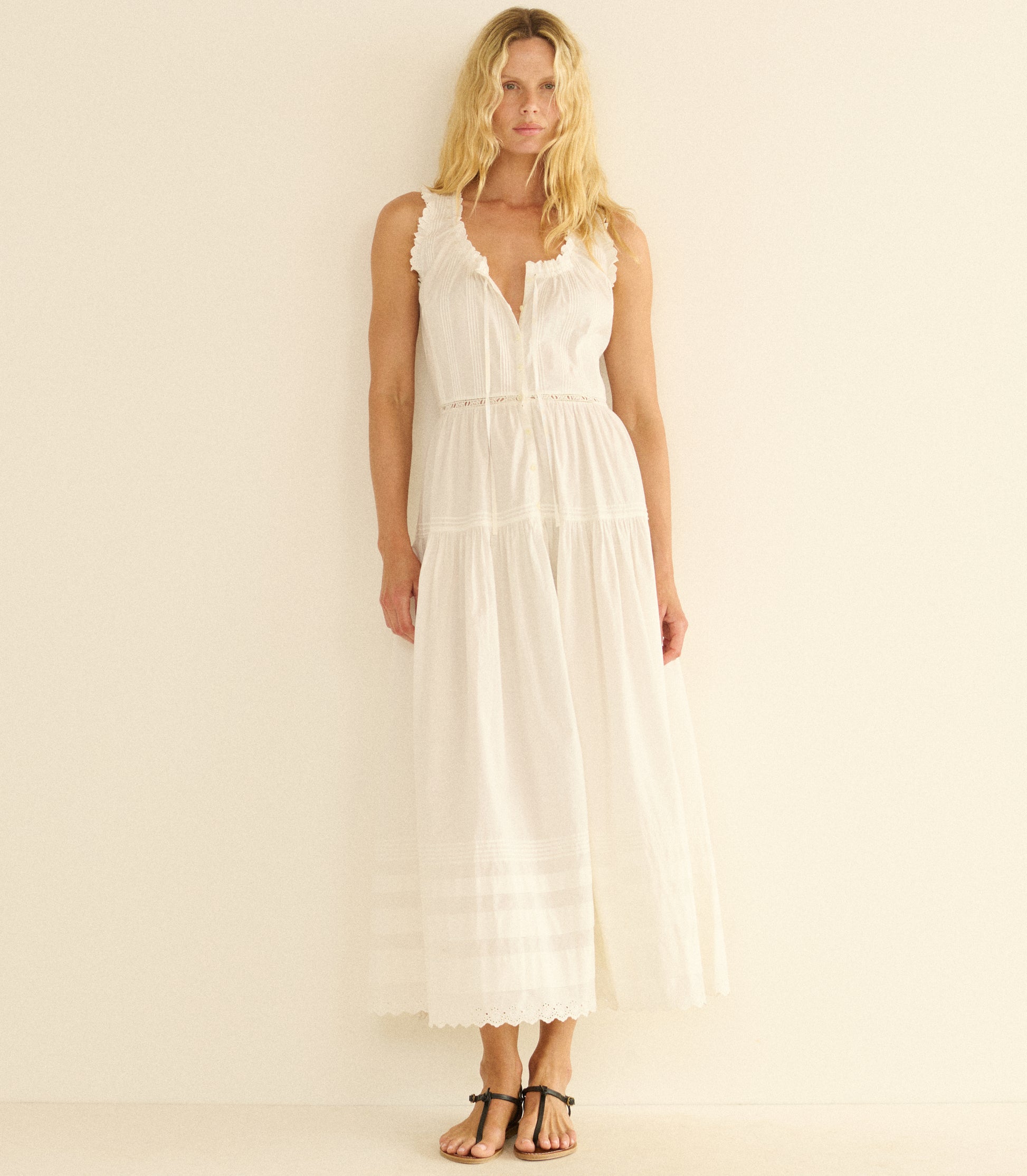 HORTENSE DRESS -- SALT view 4
