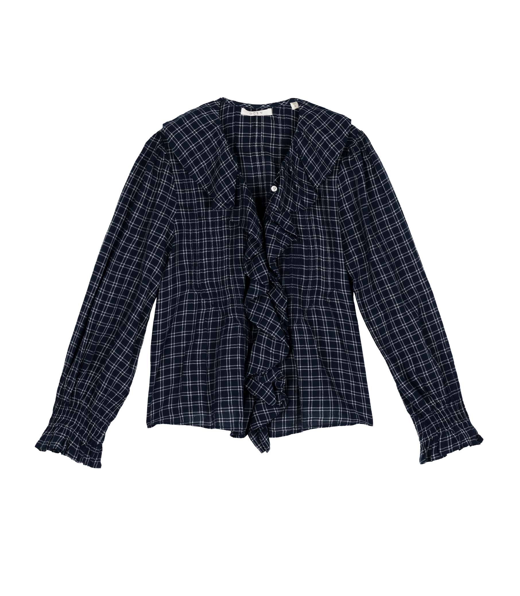 HMD -- HARDY TOP -- BLEU COTTAGE PLAID view 4
