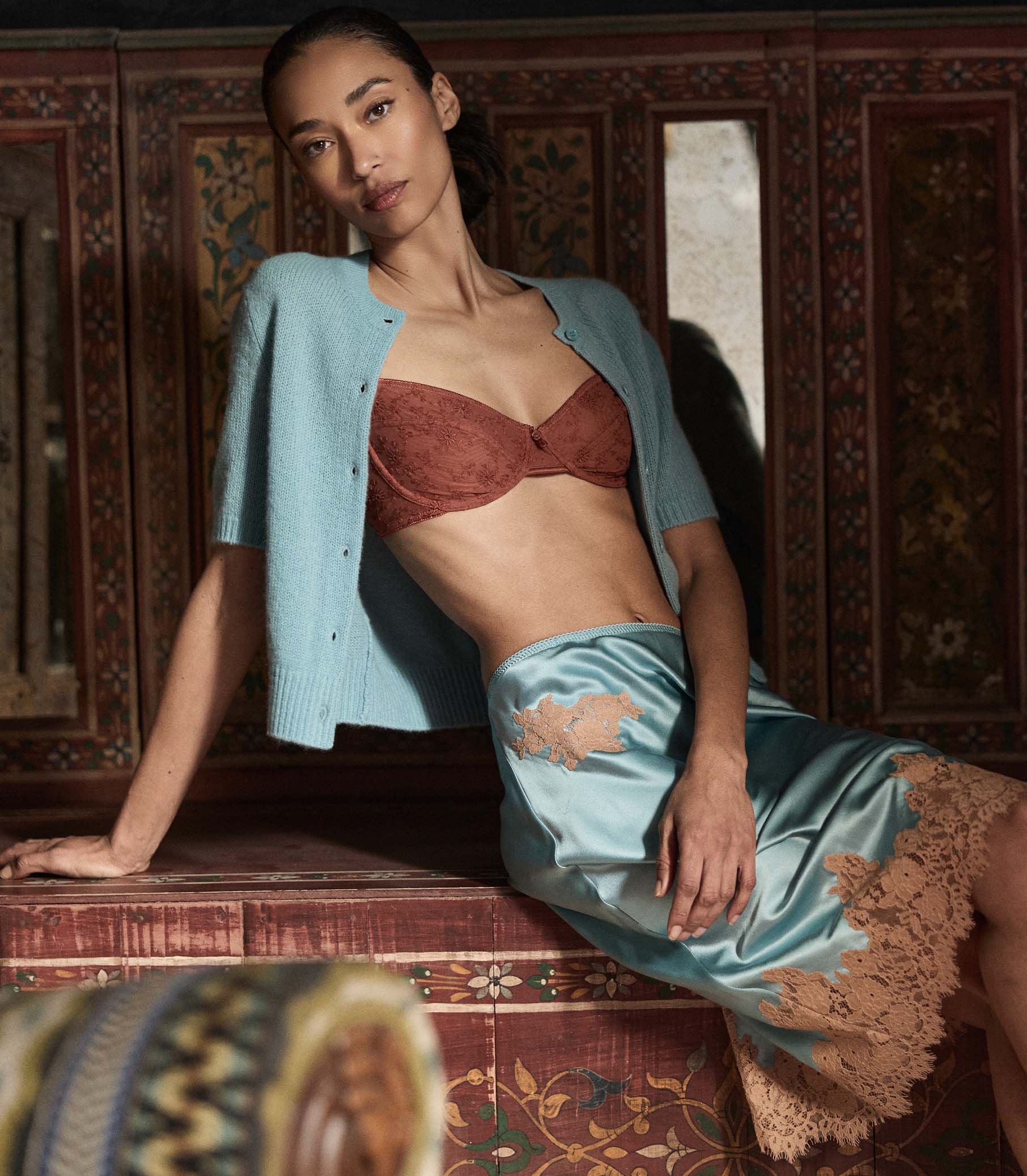 IDALIA BRA -- NUTMEG CLOVER BLOSSOM view 7
