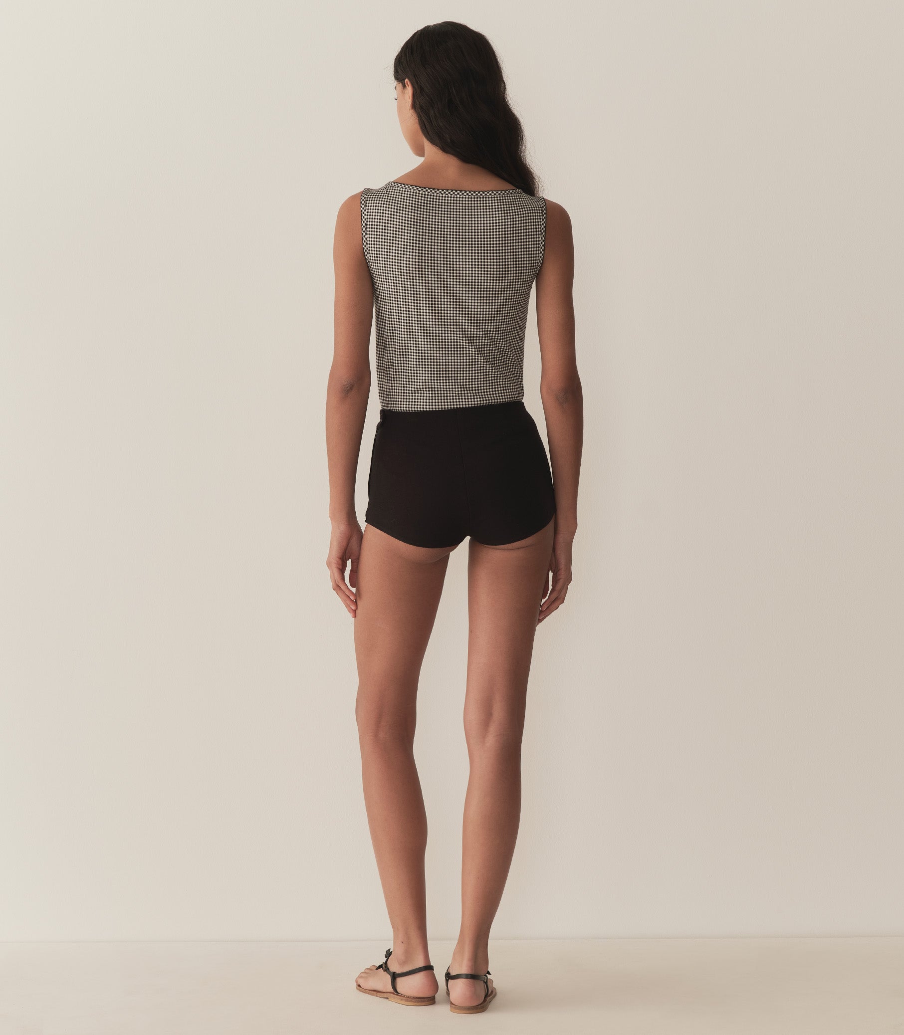 HMD -- IDA TANK -- NOIR LA MADDALENA GINGHAM view 4
