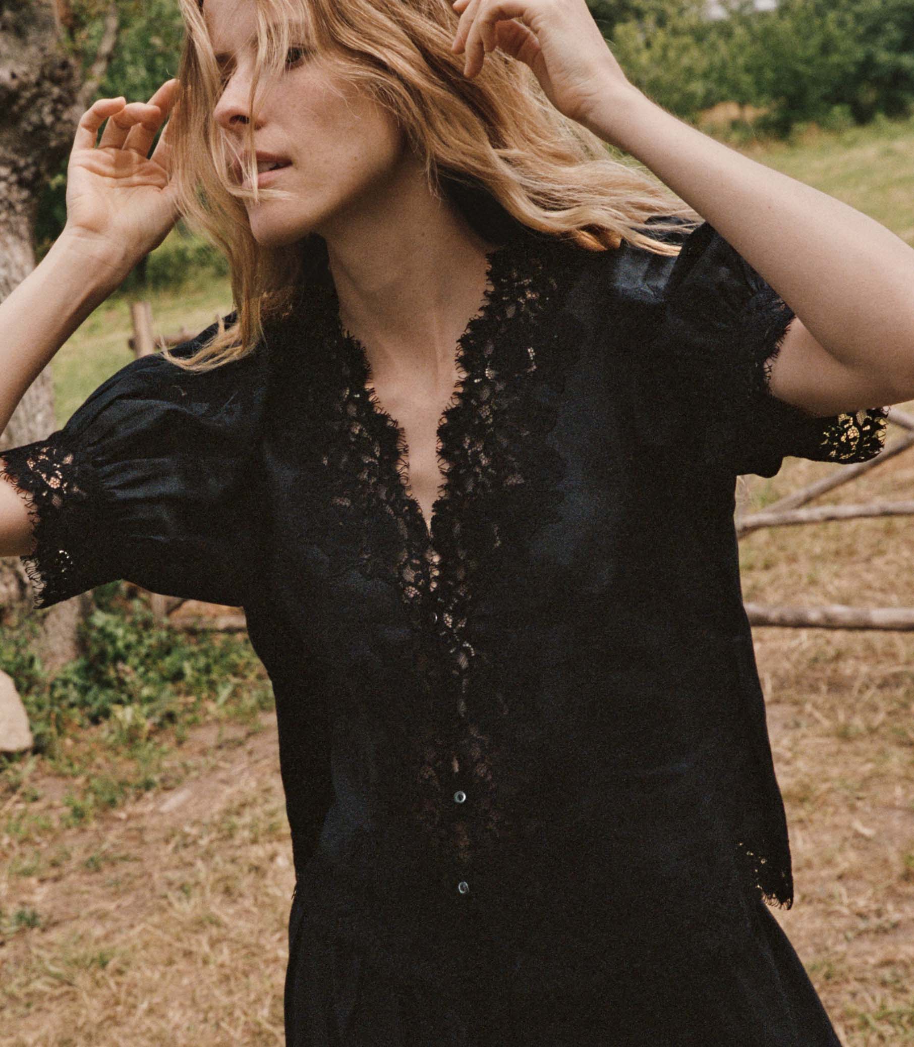 IDELLA TOP -- BLACK view 5