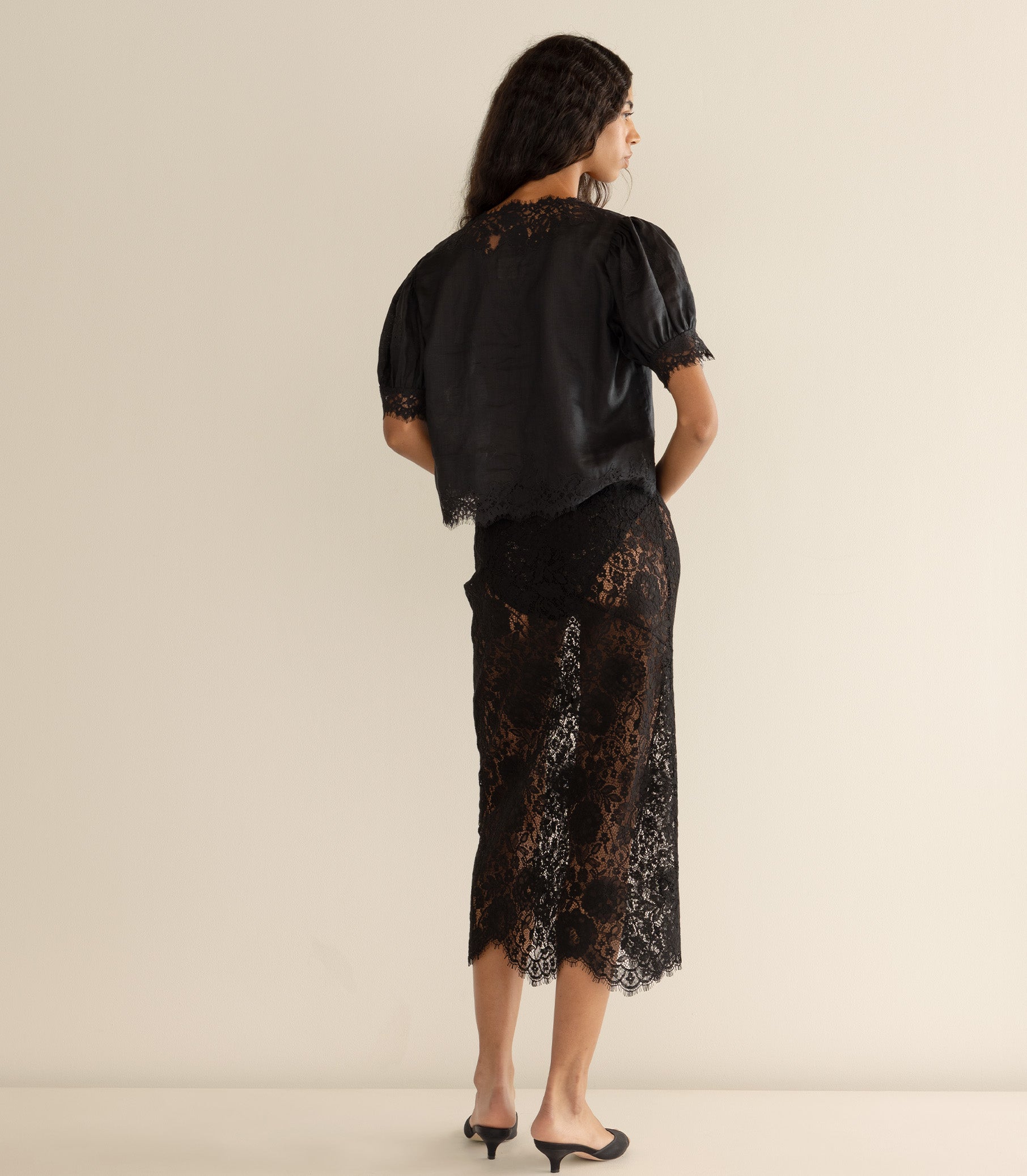 IDELLA TOP -- BLACK view 4