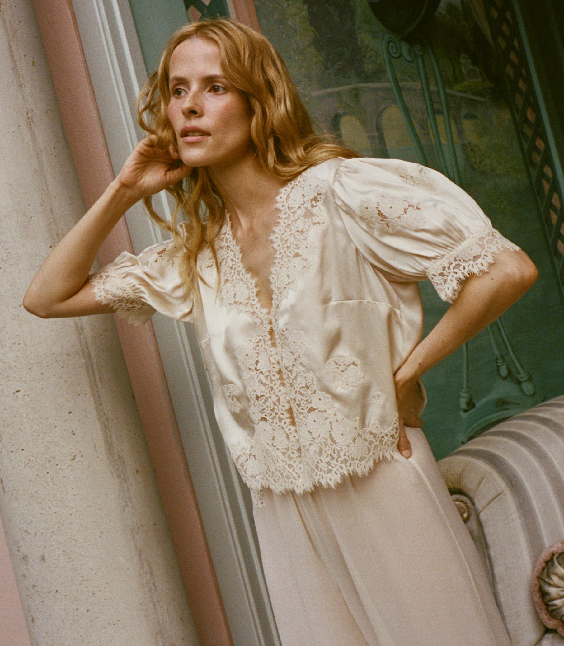 IDELLA SILK SATIN TOP