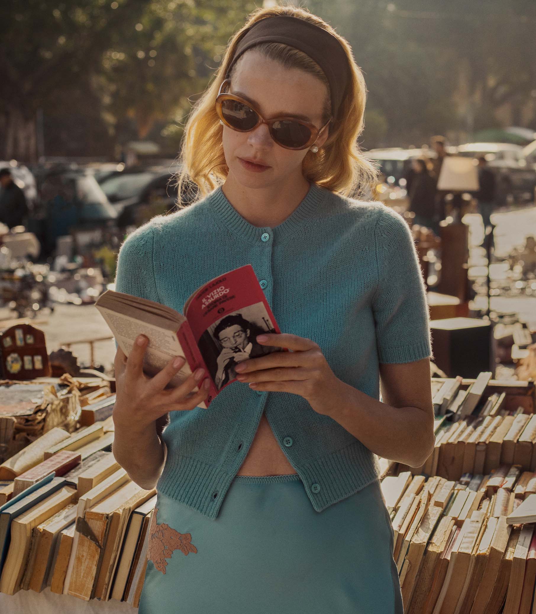 DÔEN BY GARRETT LEIGHT INGÉNUE SUNGLASSES -- EMBER TORTOISE view 1
