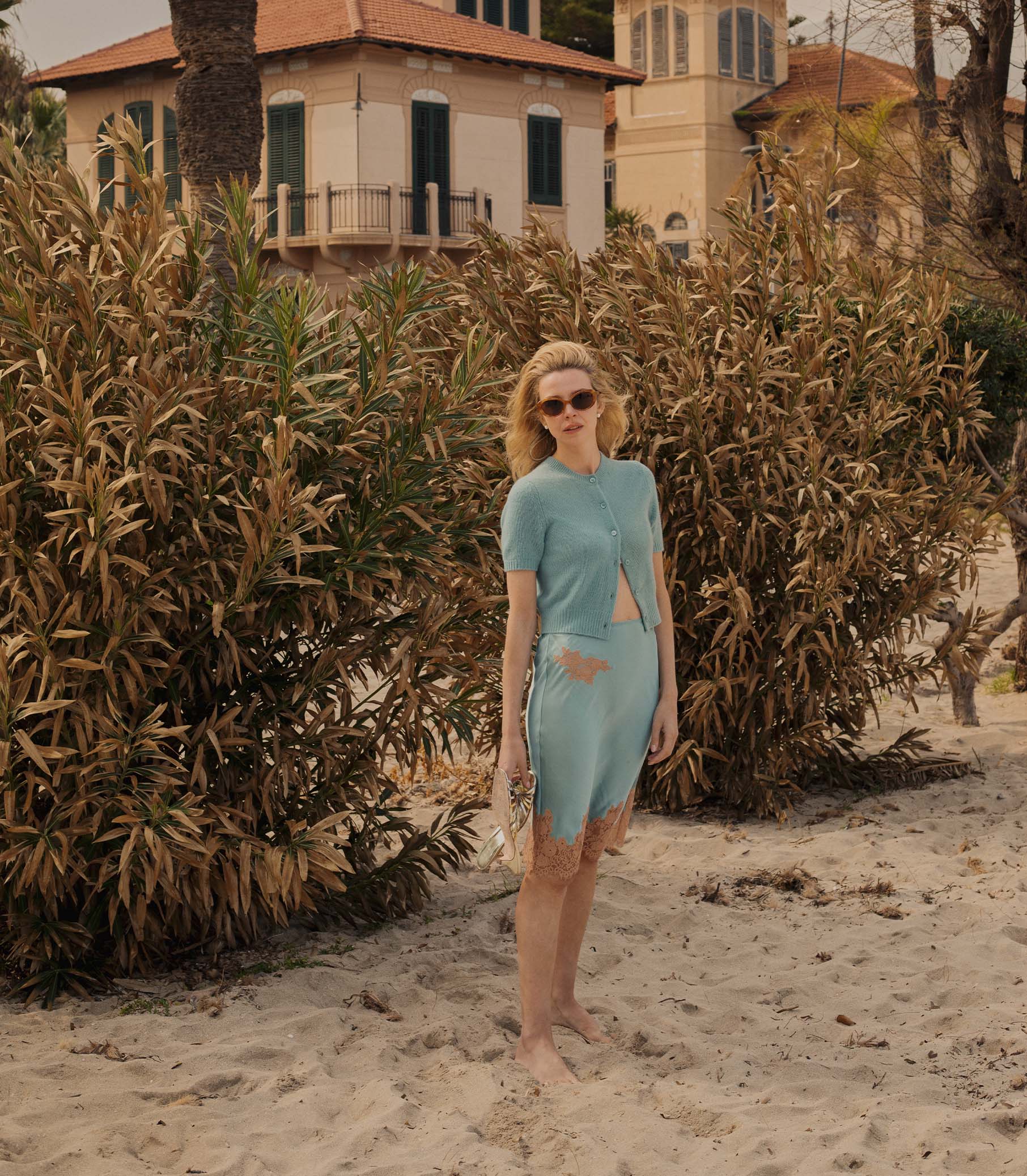 DÔEN BY GARRETT LEIGHT INGÉNUE SUNGLASSES -- EMBER TORTOISE view 3
