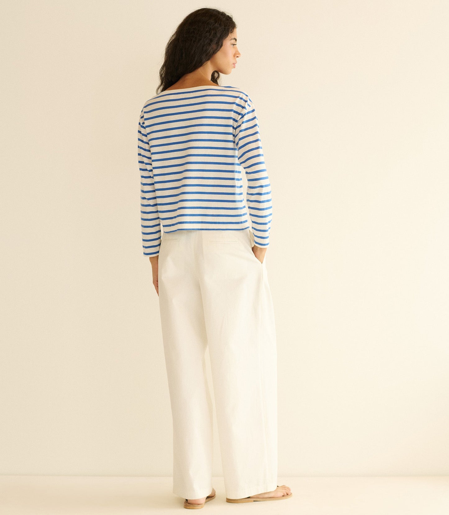 HMD -- IRENE TEE -- BLEU BRETON STRIPE