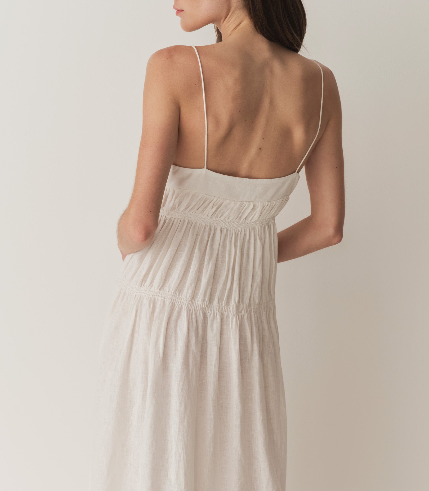 HMD -- IRINA LINEN DRESS -- SALT view 4
