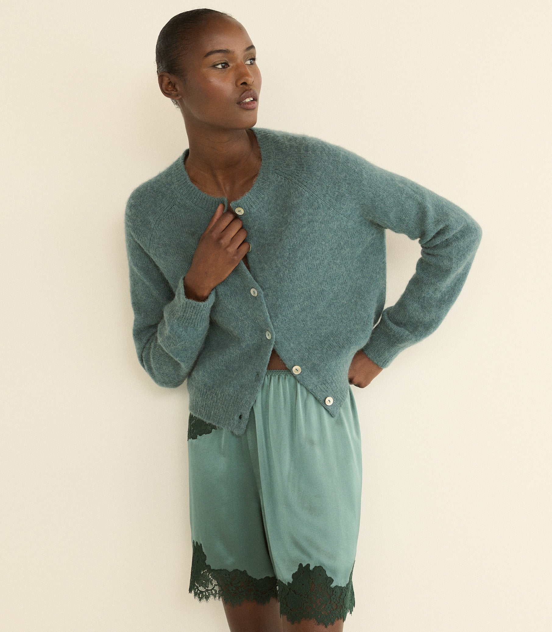 IRSA SHORT -- DULAC GREEN view 2
