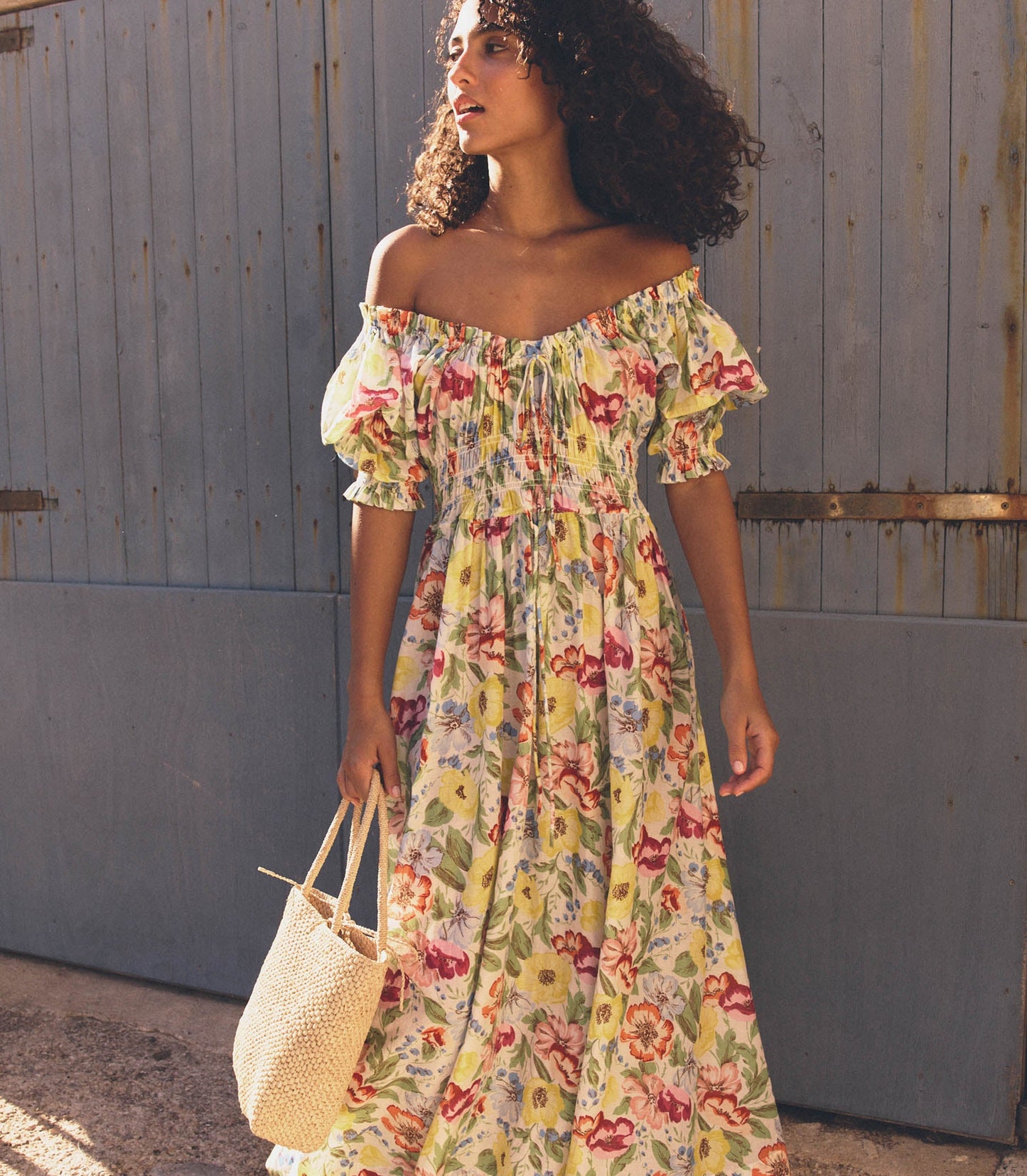 HMD -- ISCHIA DRESS -- BLANC ANEMONE BLOOM