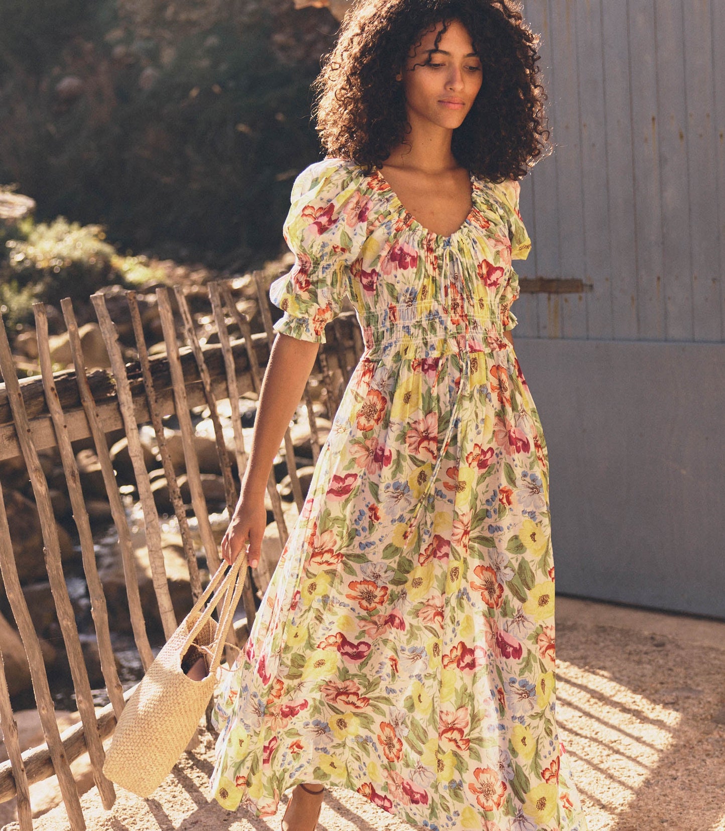 HMD -- ISCHIA DRESS -- BLANC ANEMONE BLOOM