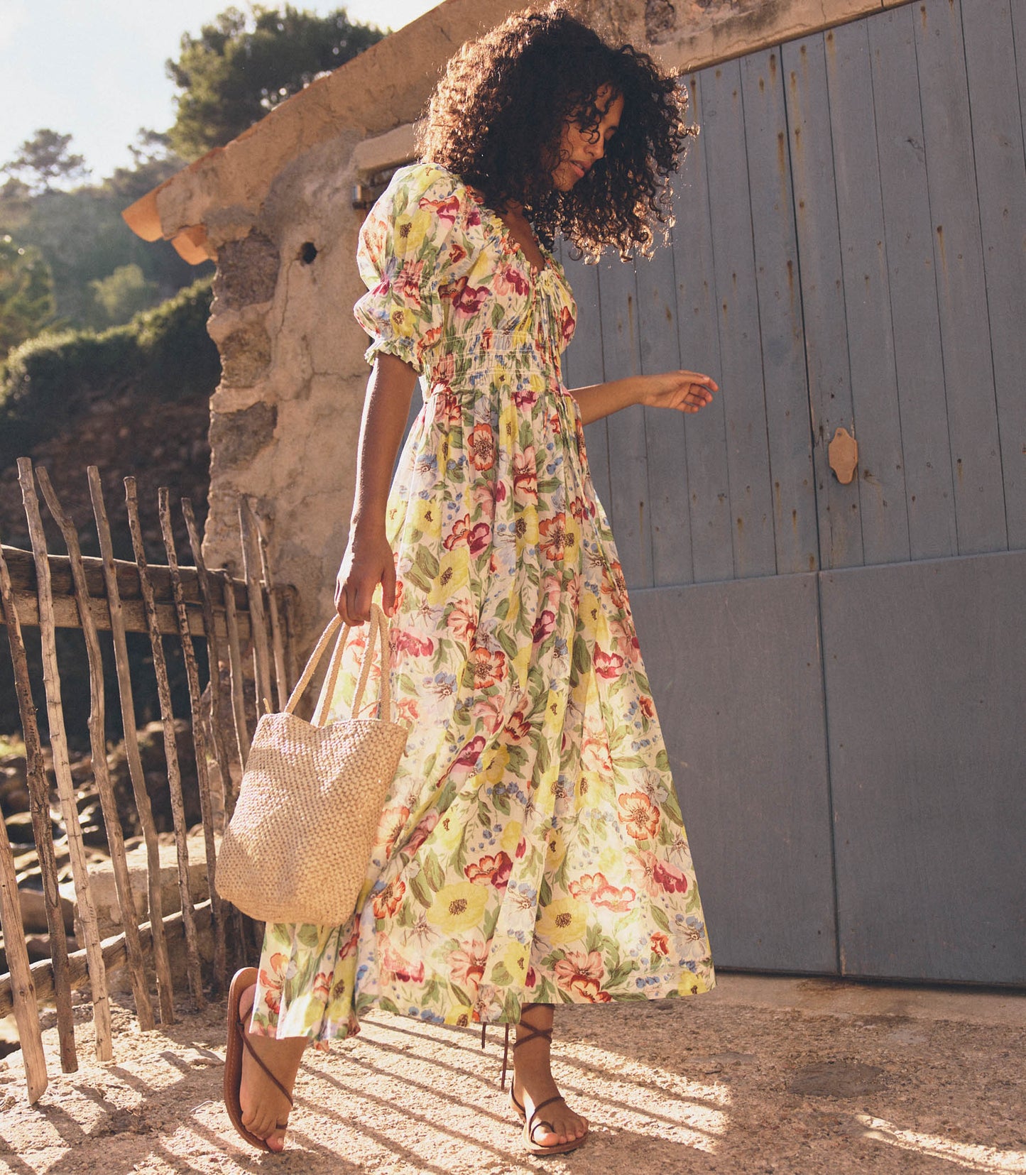 HMD -- ISCHIA DRESS -- BLANC ANEMONE BLOOM