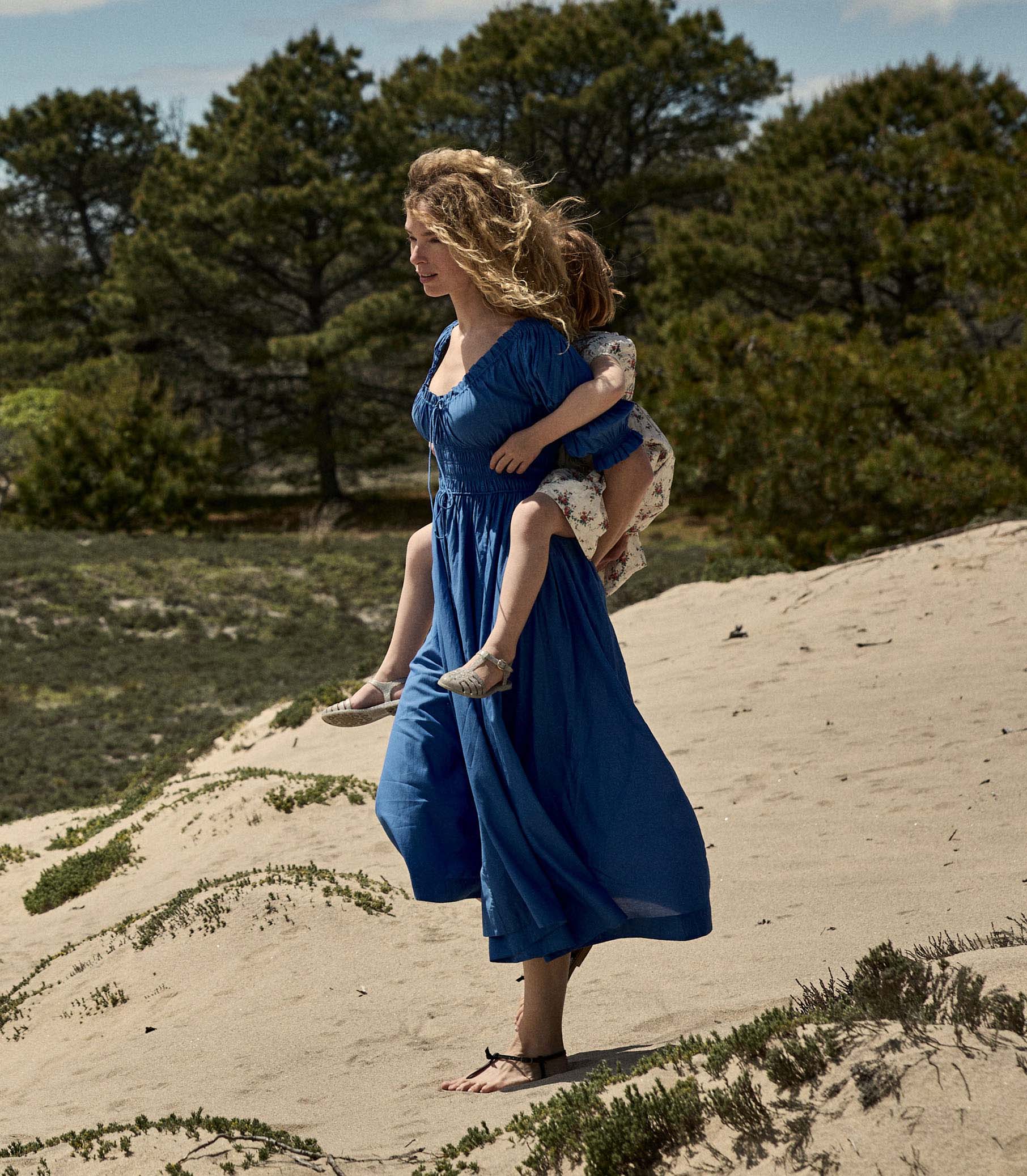 ISCHIA DRESS -- CORFU BLUE view 4
