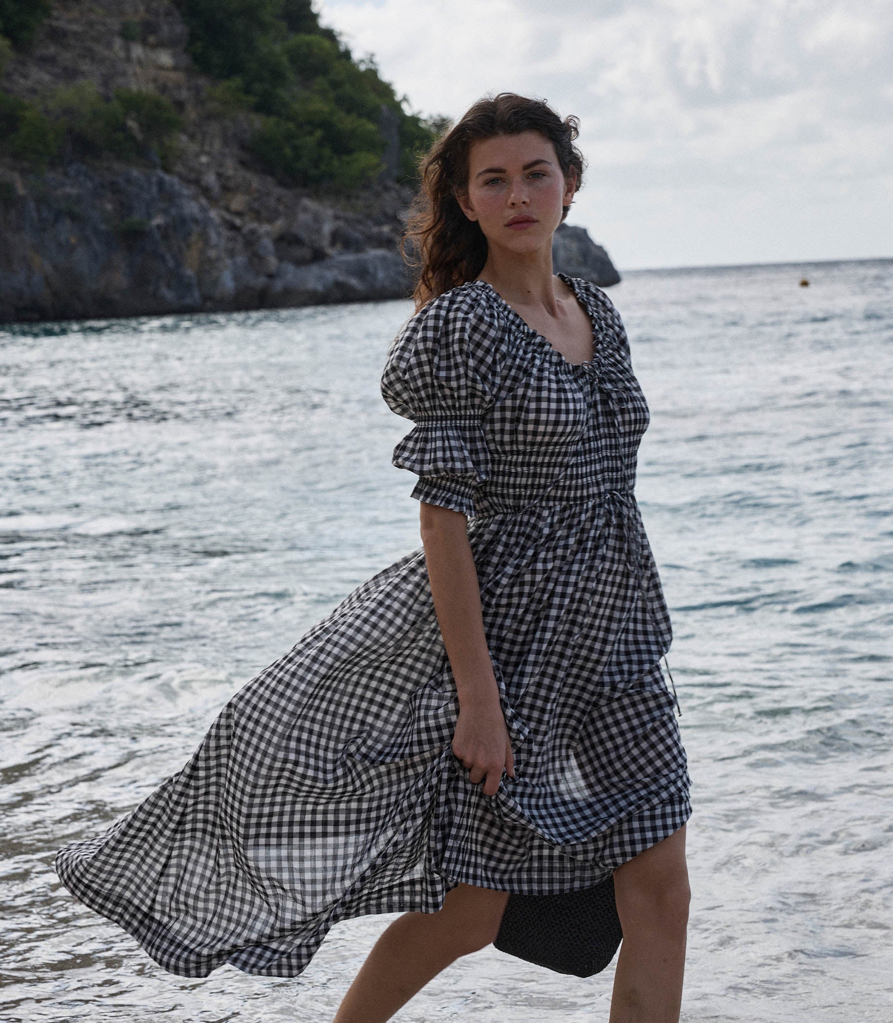 HMD -- ISCHIA DRESS -- NOIR GRETA GINGHAM view 6
