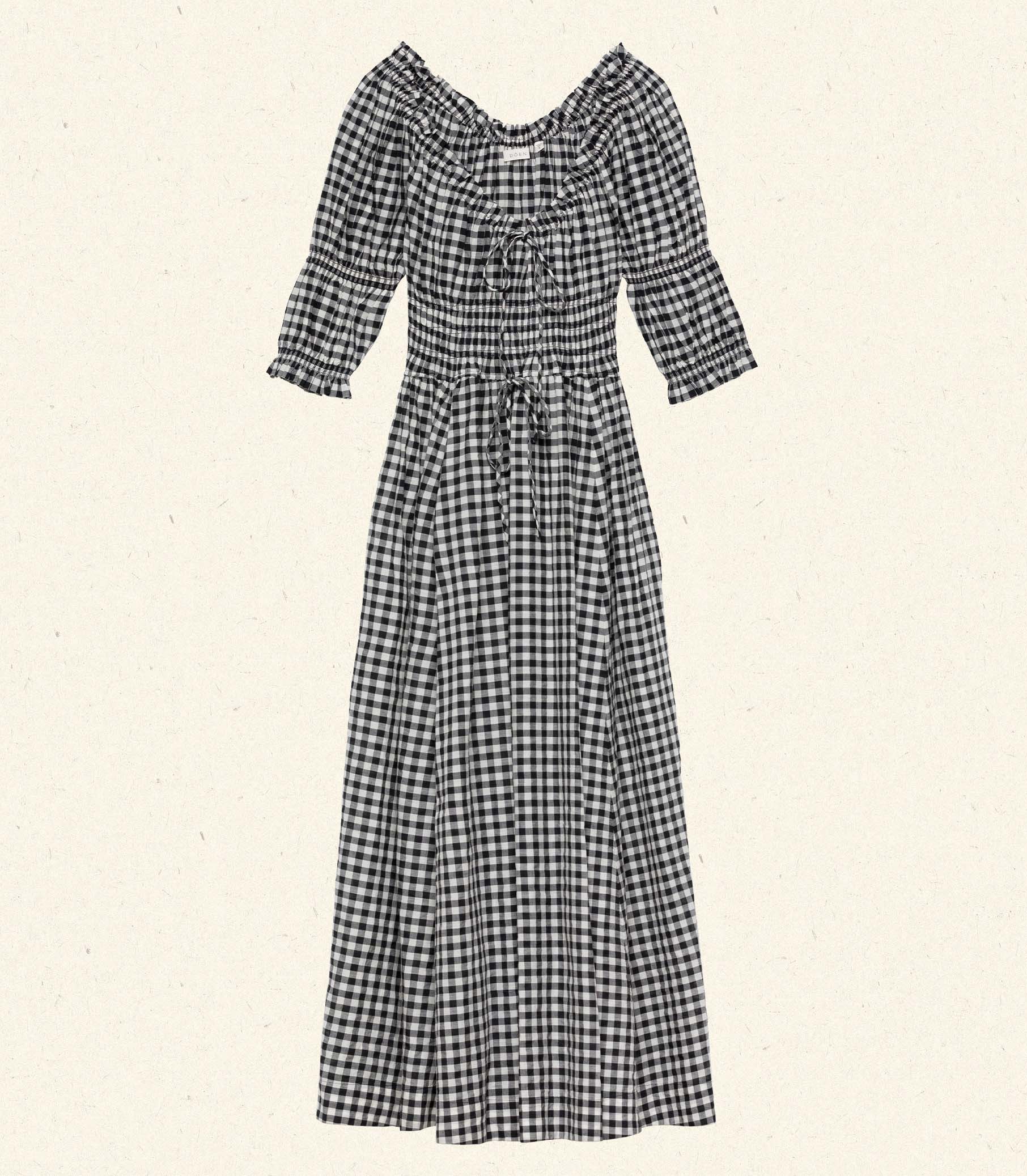 HMD -- ISCHIA DRESS -- NOIR GRETA GINGHAM view 9
