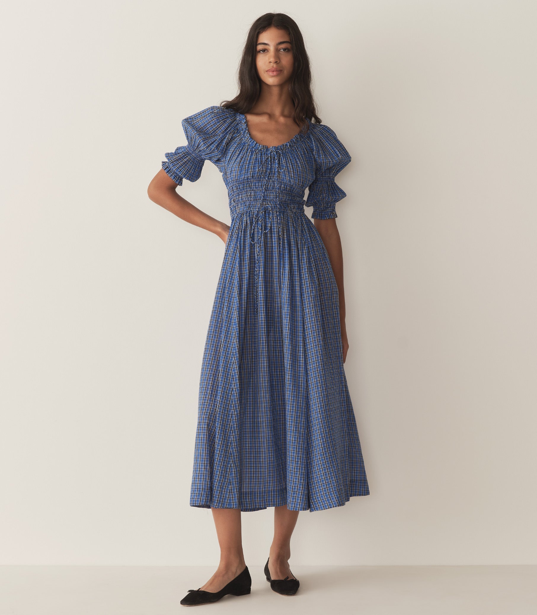 HMD -- ISCHIA DRESS -- CASSIS CHECK view 2
