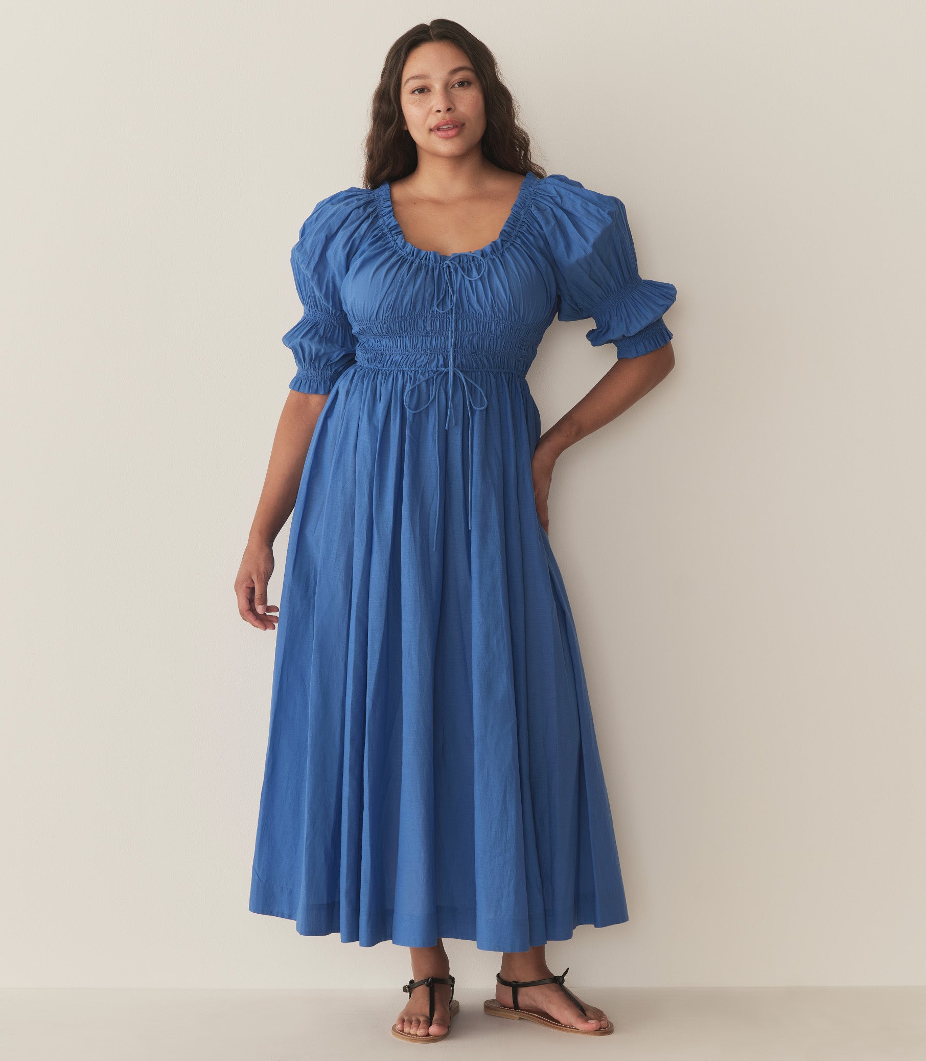 ISCHIA DRESS -- CORFU BLUE view 8