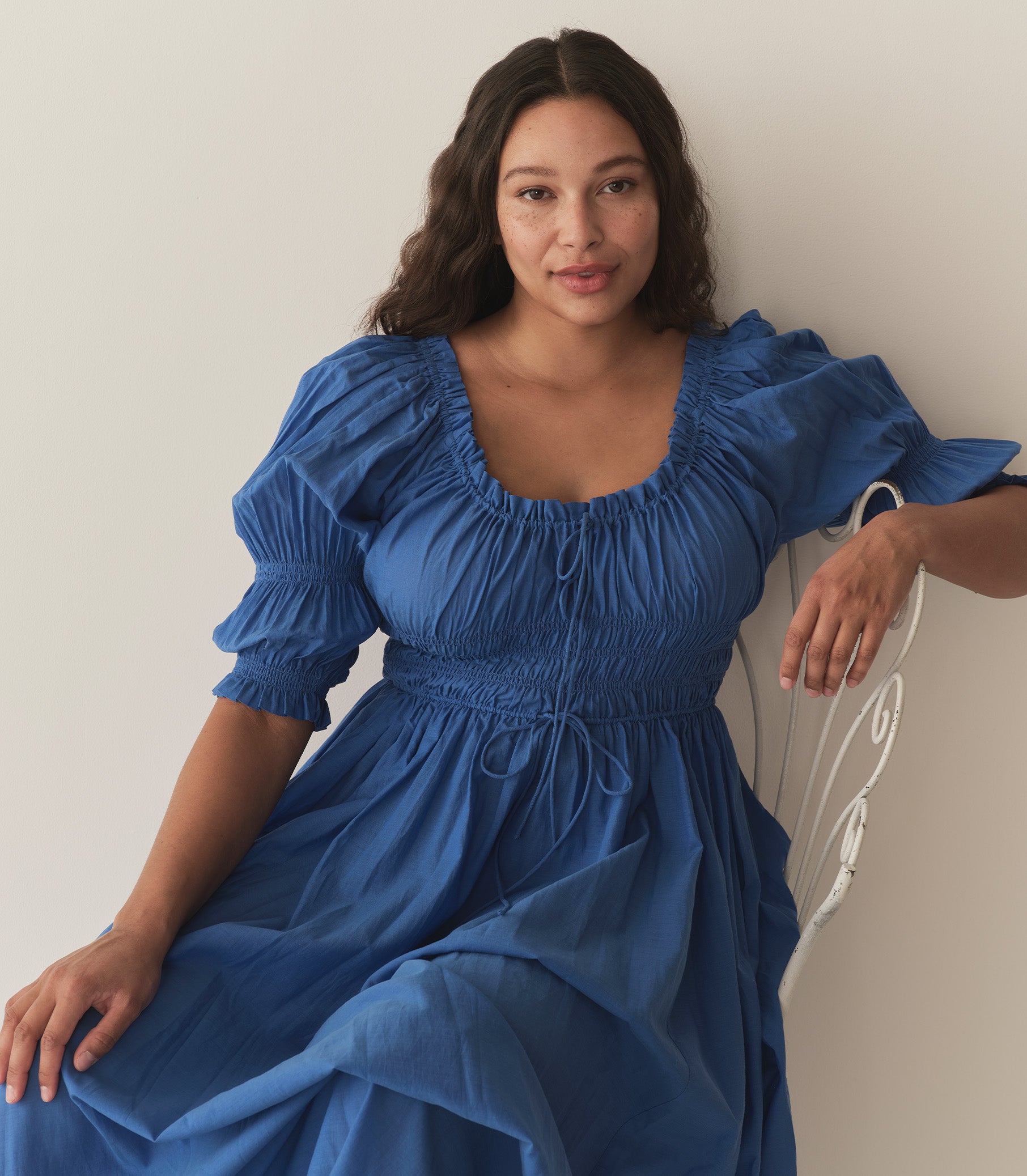 ISCHIA DRESS -- CORFU BLUE view 9