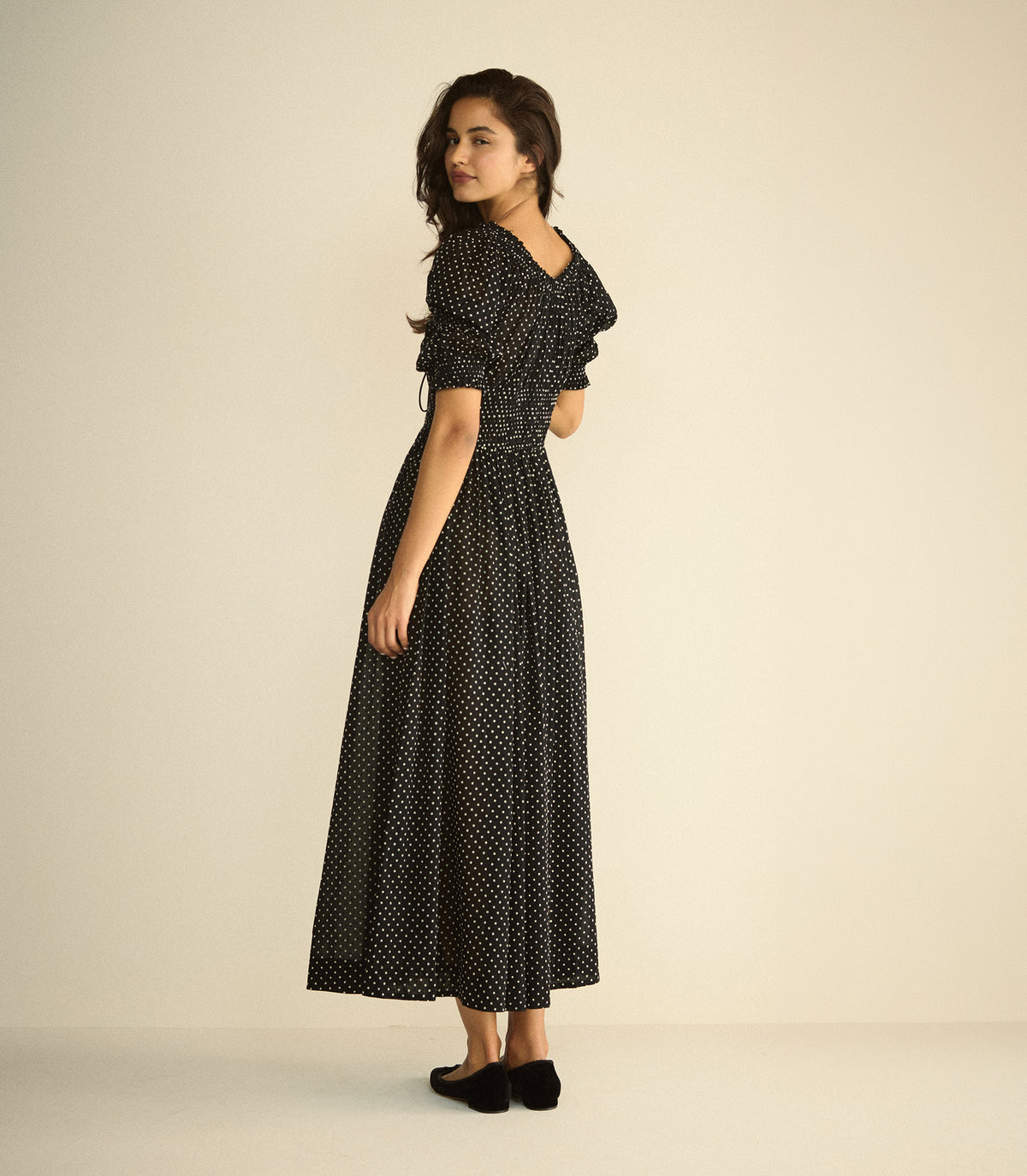 ISCHIA DRESS -- NOIR DOT view 6
