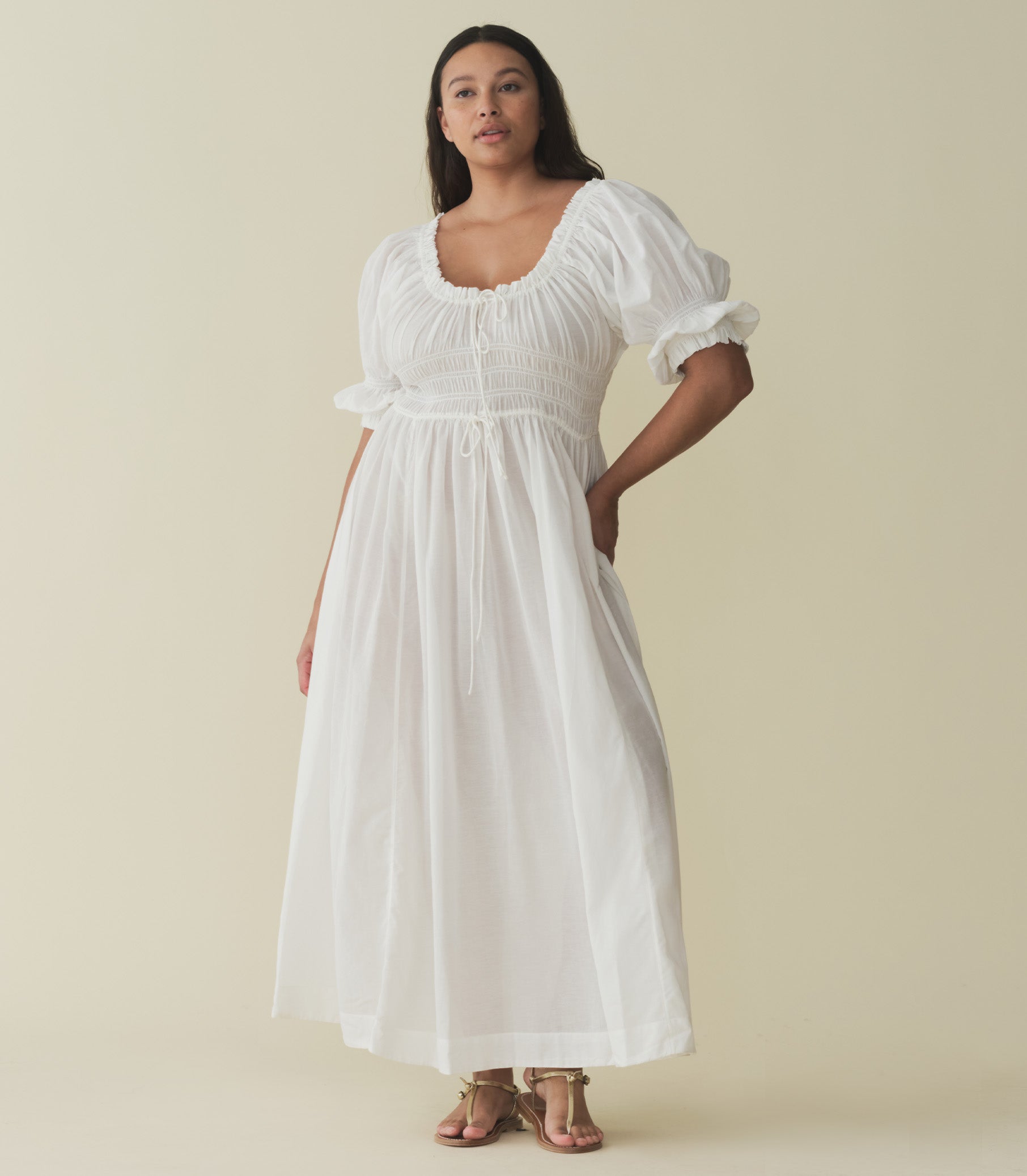 Ischia Dress in Navy Flock Dot