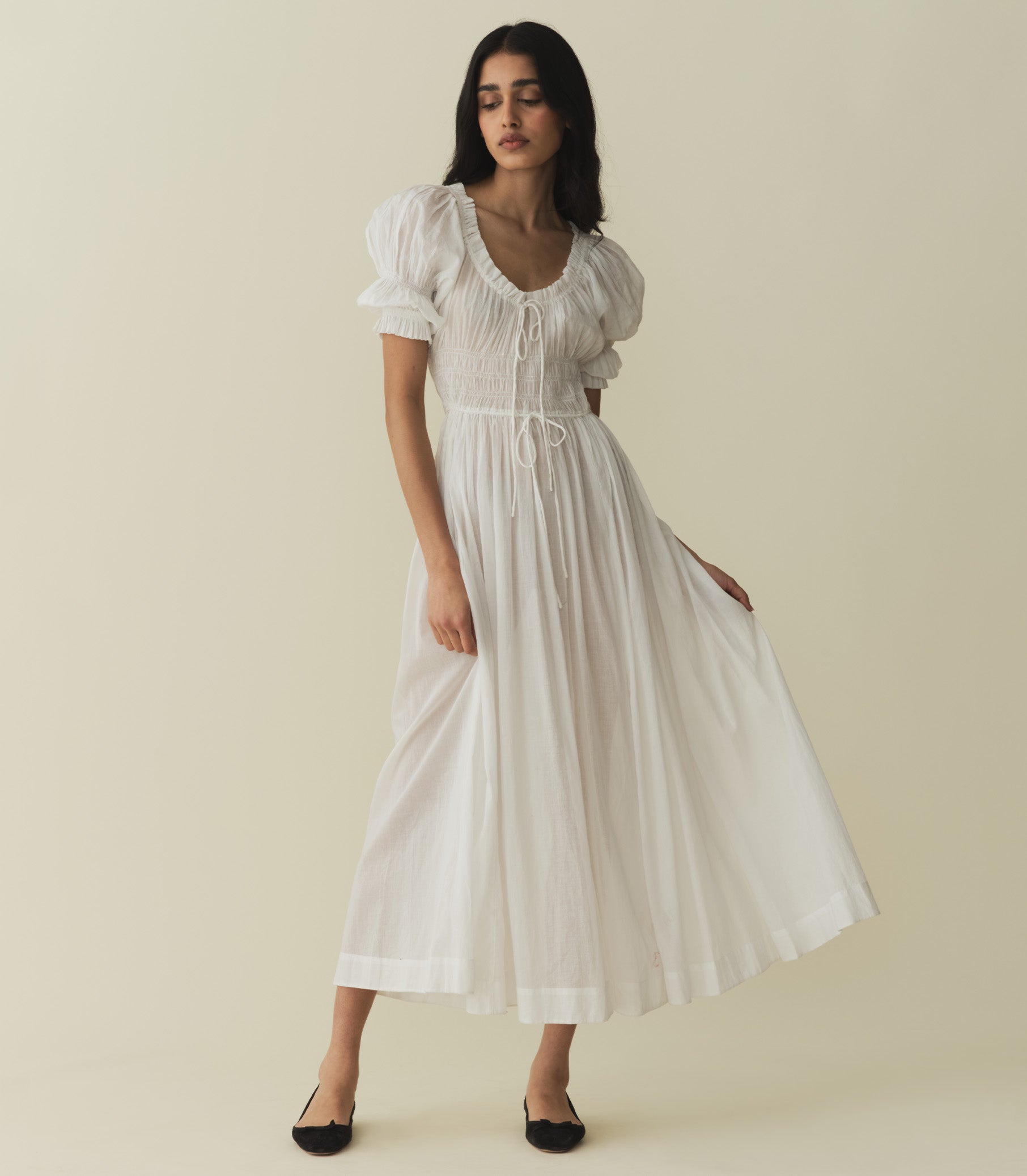 Ischia Dress in Navy Flock Dot main image 0