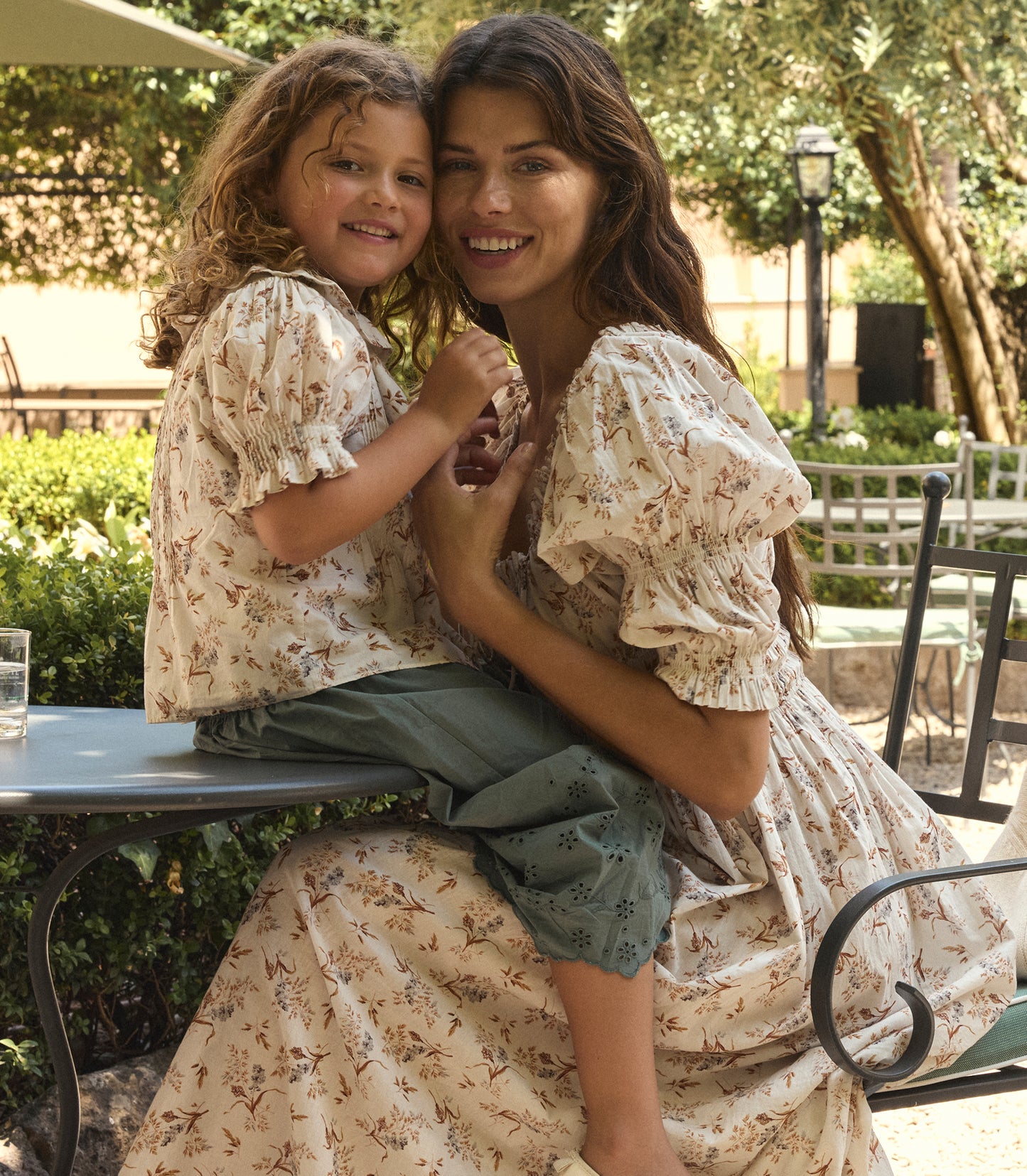 ISCHIA DRESS -- CRÈME WINDSWEPT MEADOW