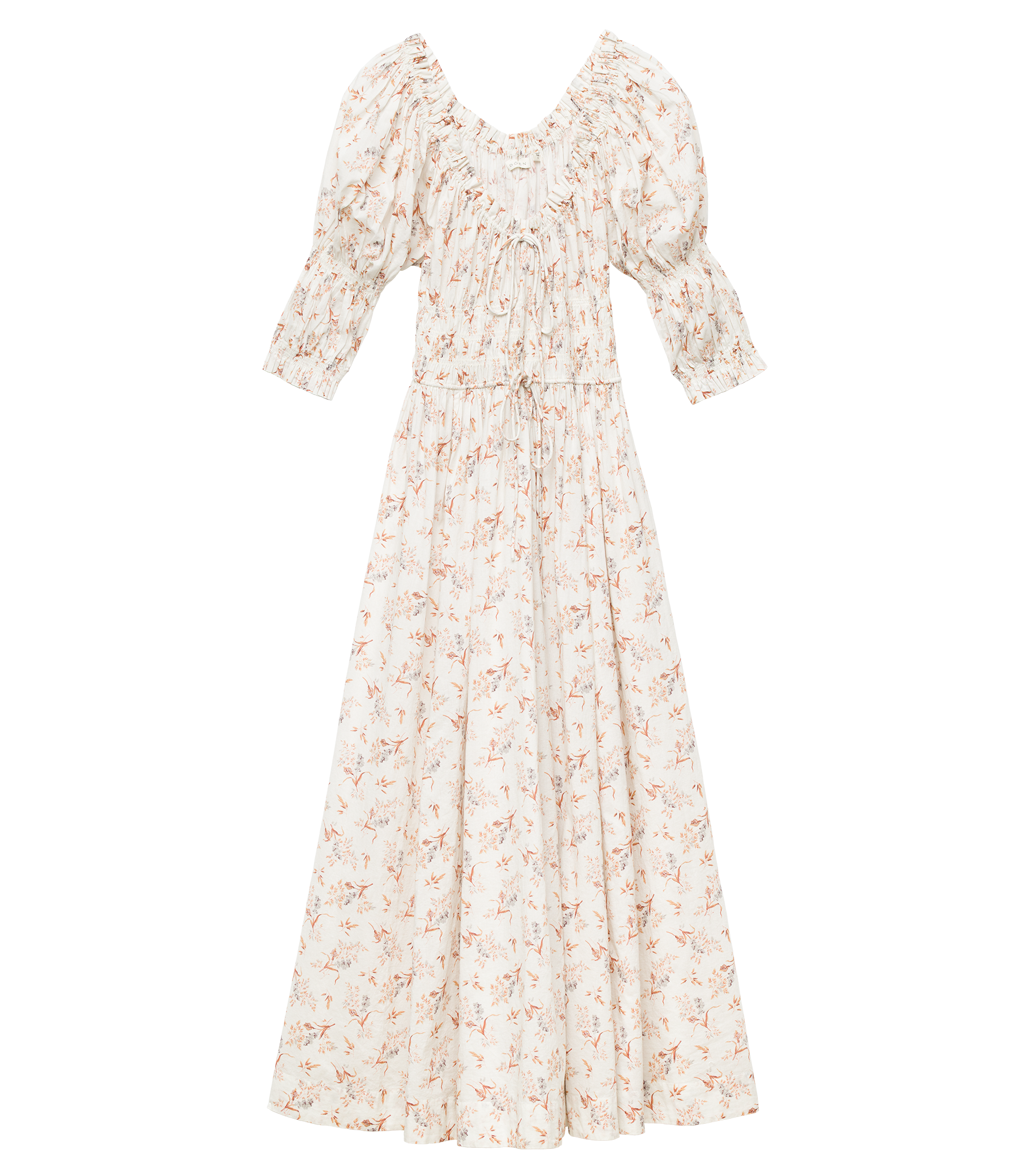 ISCHIA DRESS -- CRÈME WINDSWEPT MEADOW view 17
