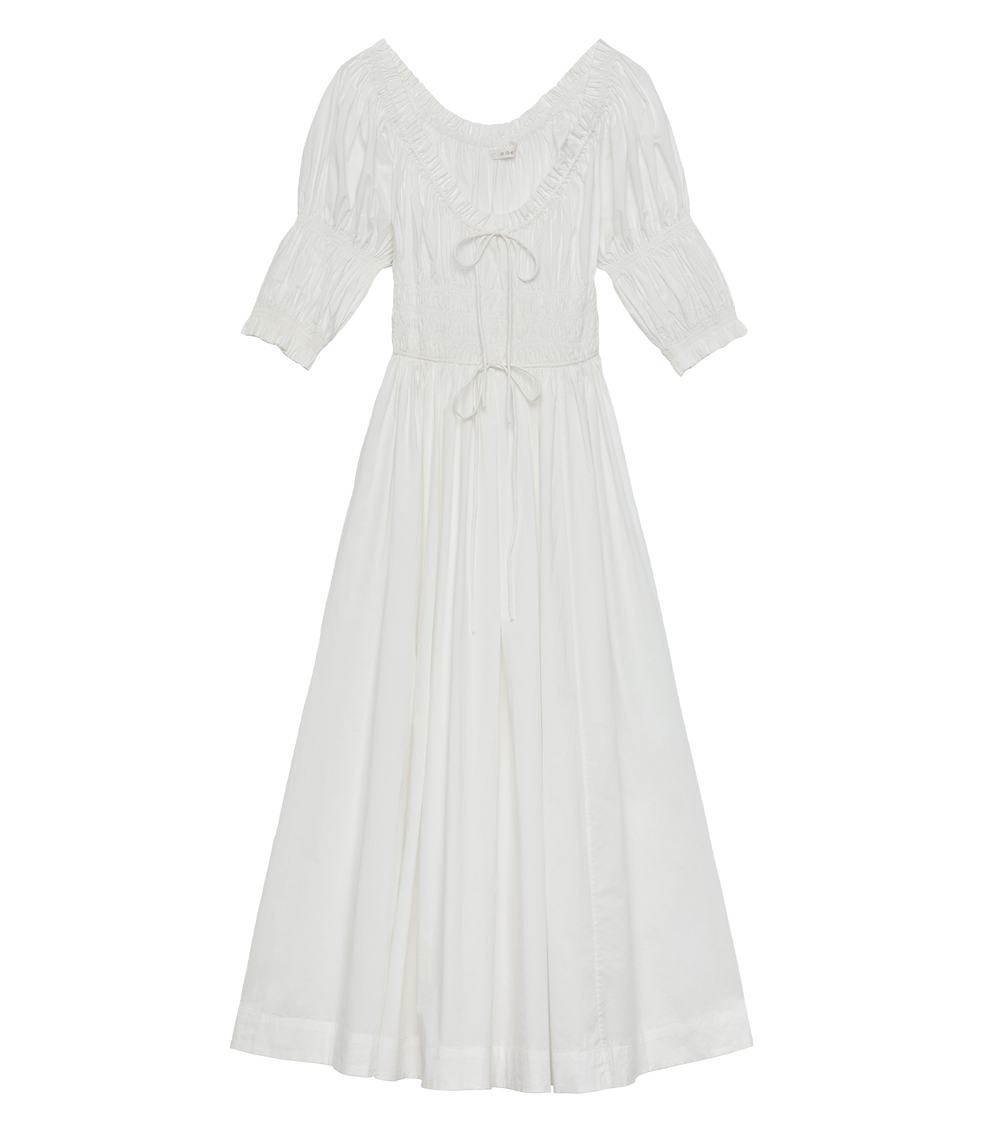 Ischia Dress in Salt Flock Dot main image 1