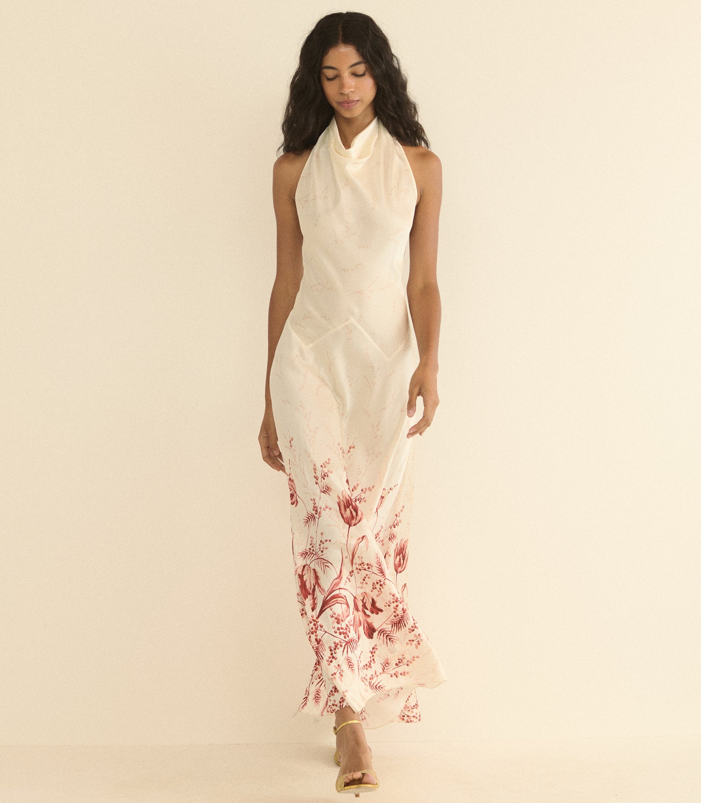 ISMERIE DRESS -- WINDSWEPT TULIPS