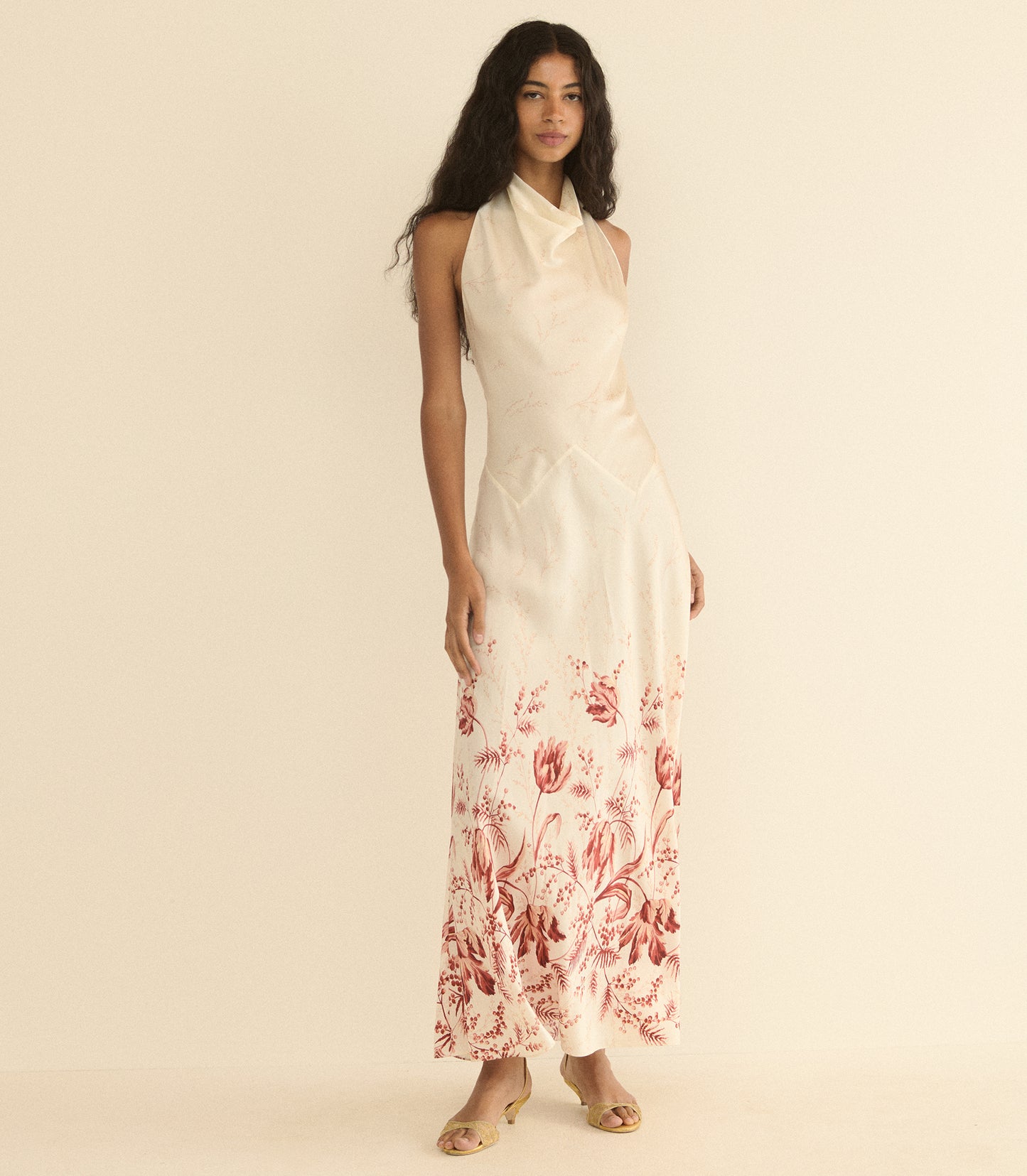 ISMERIE DRESS -- WINDSWEPT TULIPS